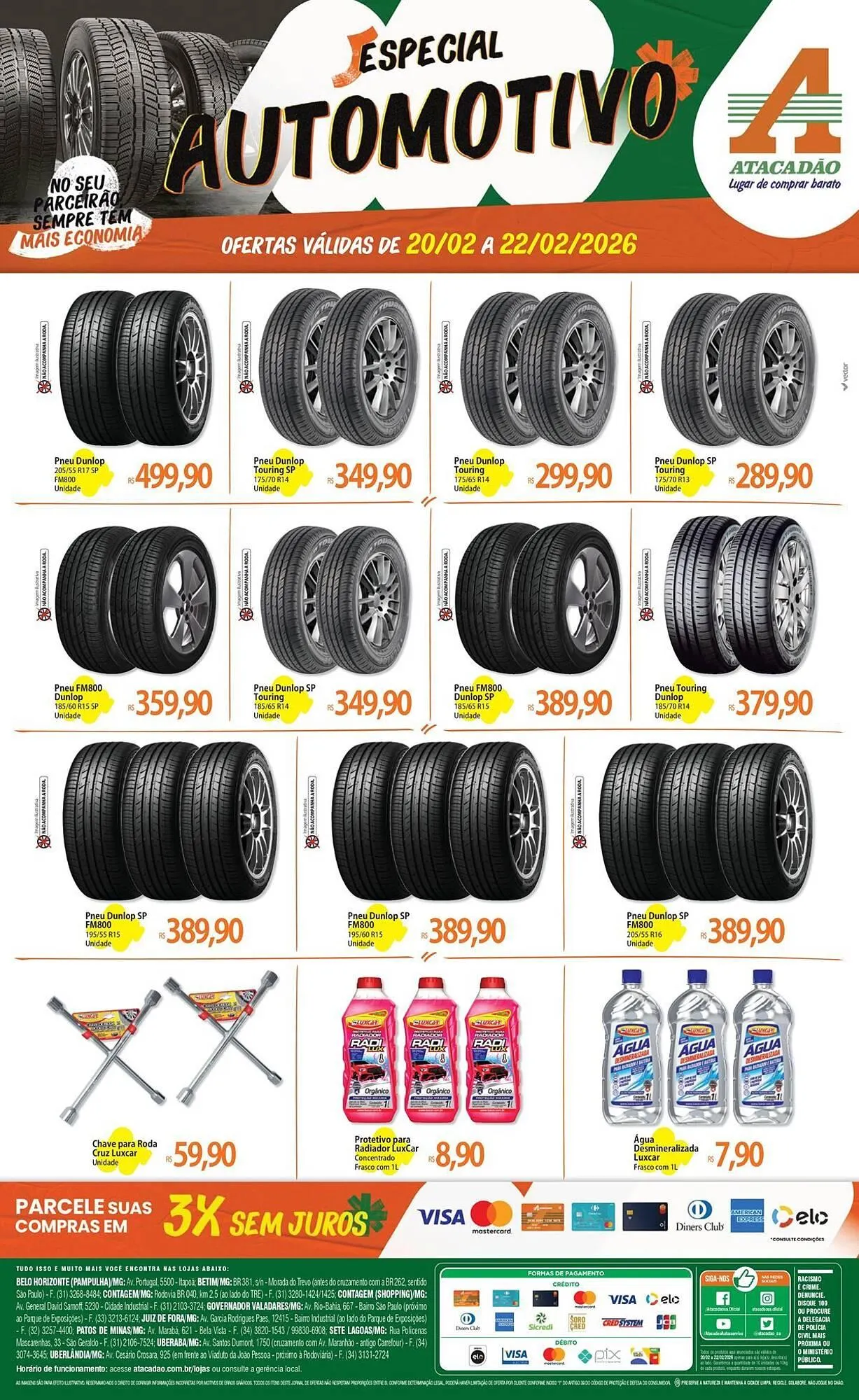 Encarte de Folheto Atacadão 20 de fevereiro até 22 de fevereiro 2026 - Pagina 1