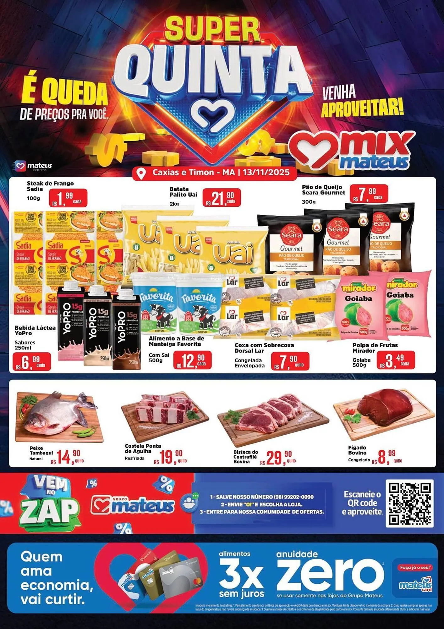 Encarte de Catálogo Supermercados Mateus 13 de novembro até 13 de novembro 2025 - Pagina 1