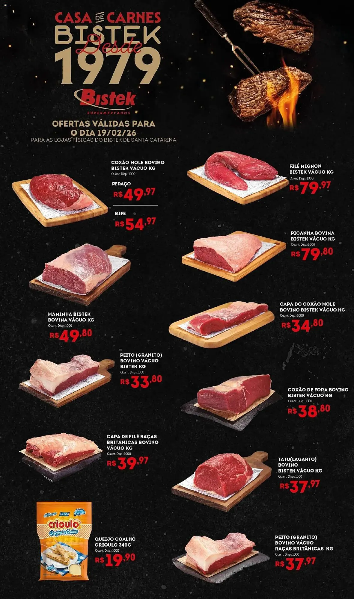 Encarte de Encarte Bistek Supermercados 19 de fevereiro até 20 de fevereiro 2026 - Pagina 1