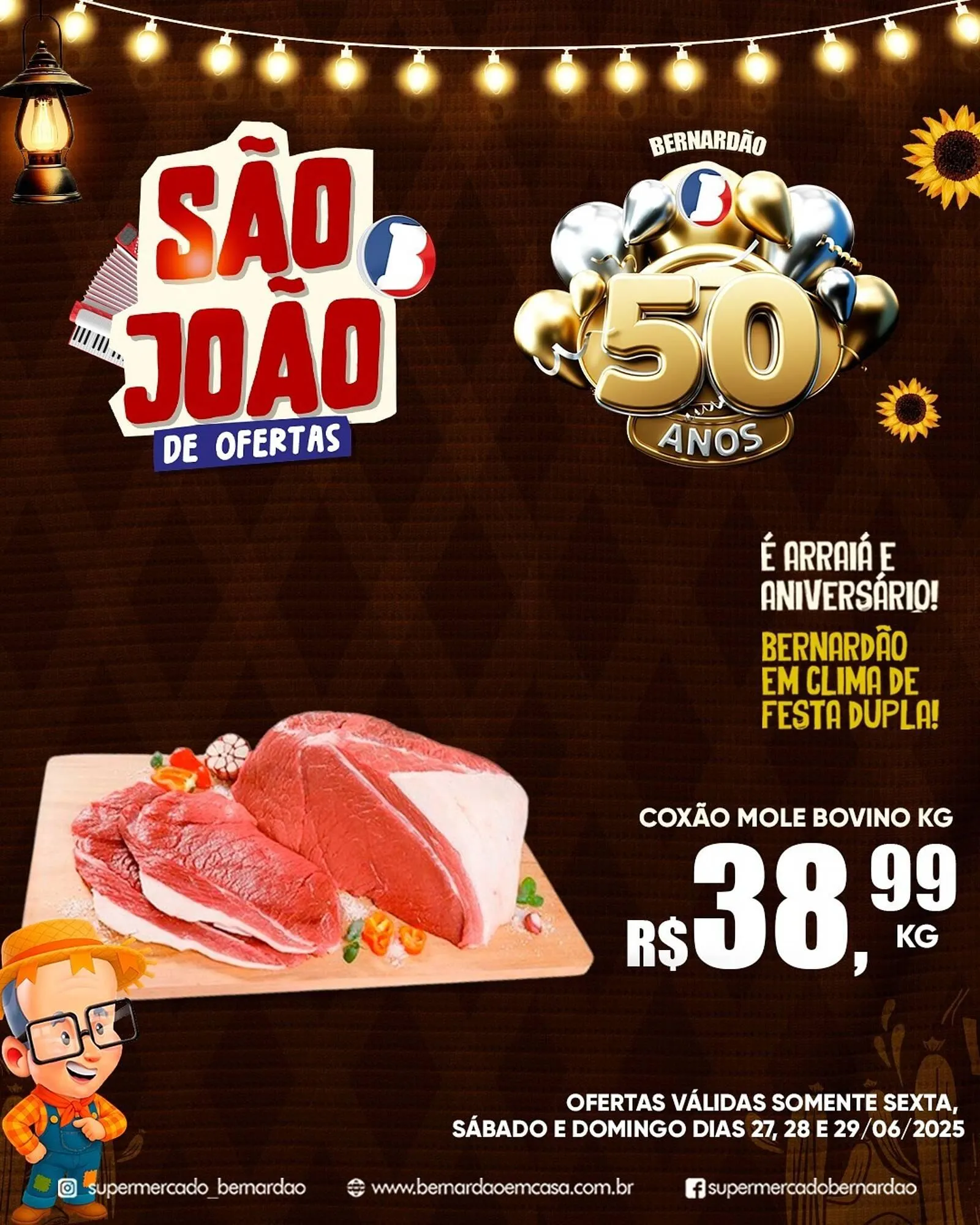 Encarte de Catálogo Supermercado Bernardão 27 de junho até 29 de junho 2025 - Pagina 3