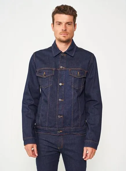 Jaqueta Jeans Com Bolsos