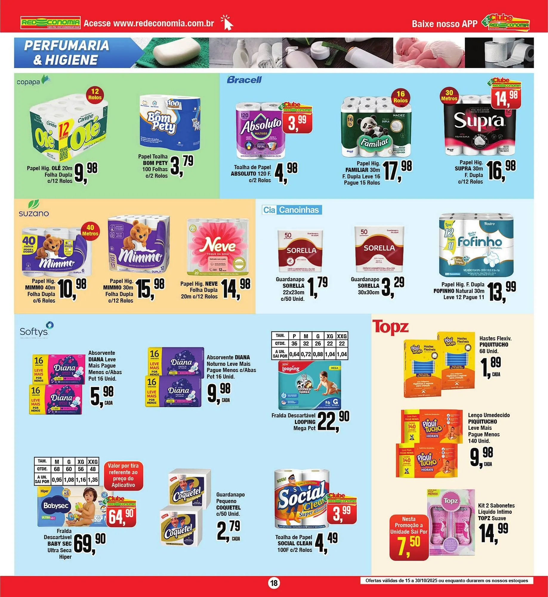 Encarte de Encarte Rede Economia 15 de outubro até 30 de outubro 2025 - Pagina 18