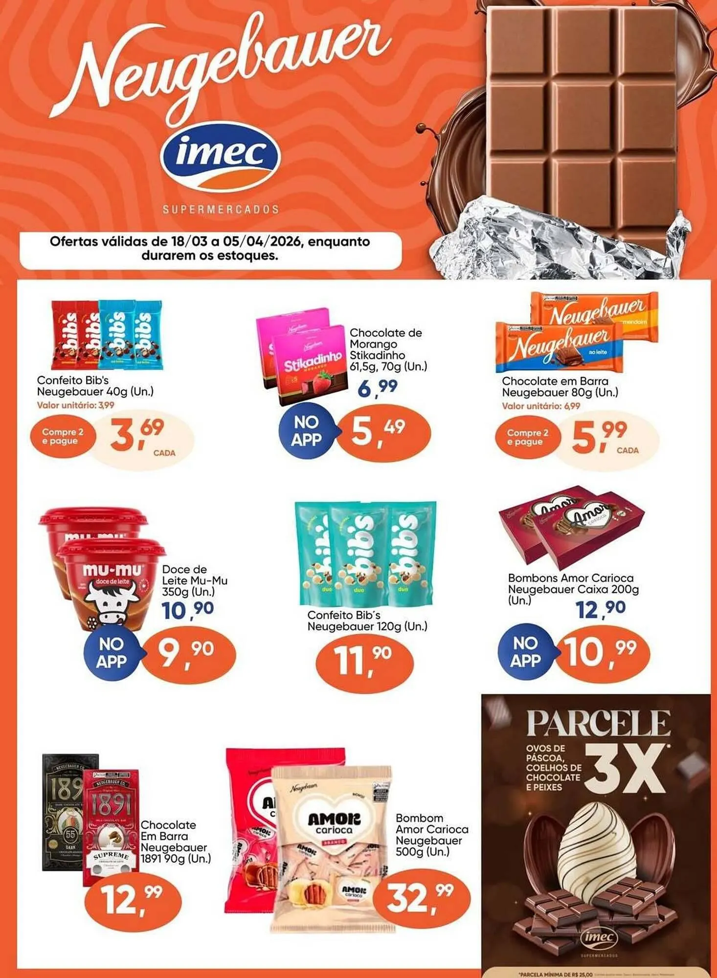 Encarte de Catálogo Imec Supermercados 18 de março até 4 de abril 2026 - Pagina 1