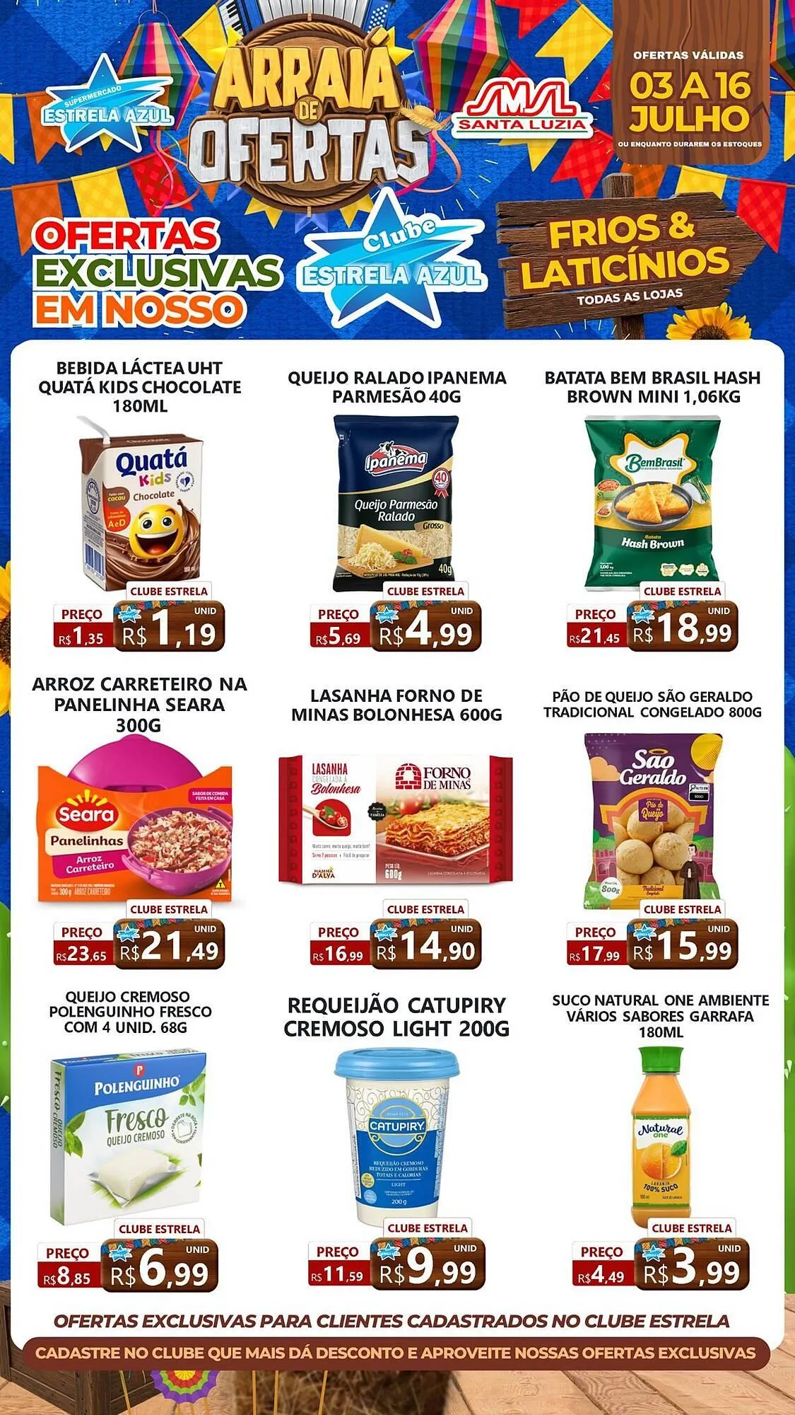 Encarte de Catálogo Supermercado Estrela Azul 3 de julho até 16 de julho 2025 - Pagina 4
