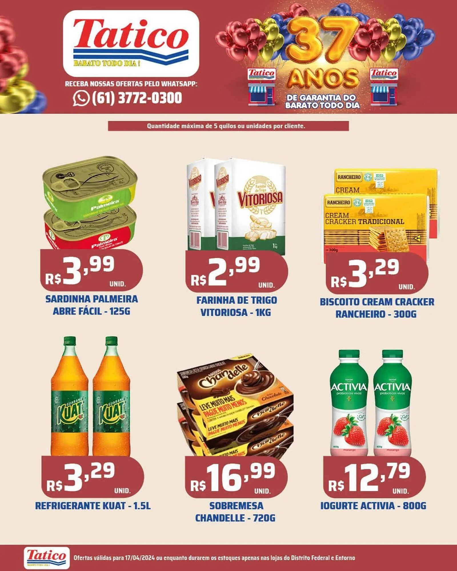 Encarte de Catálogo Tatico 17 de abril até 17 de abril 2024 - Pagina 16