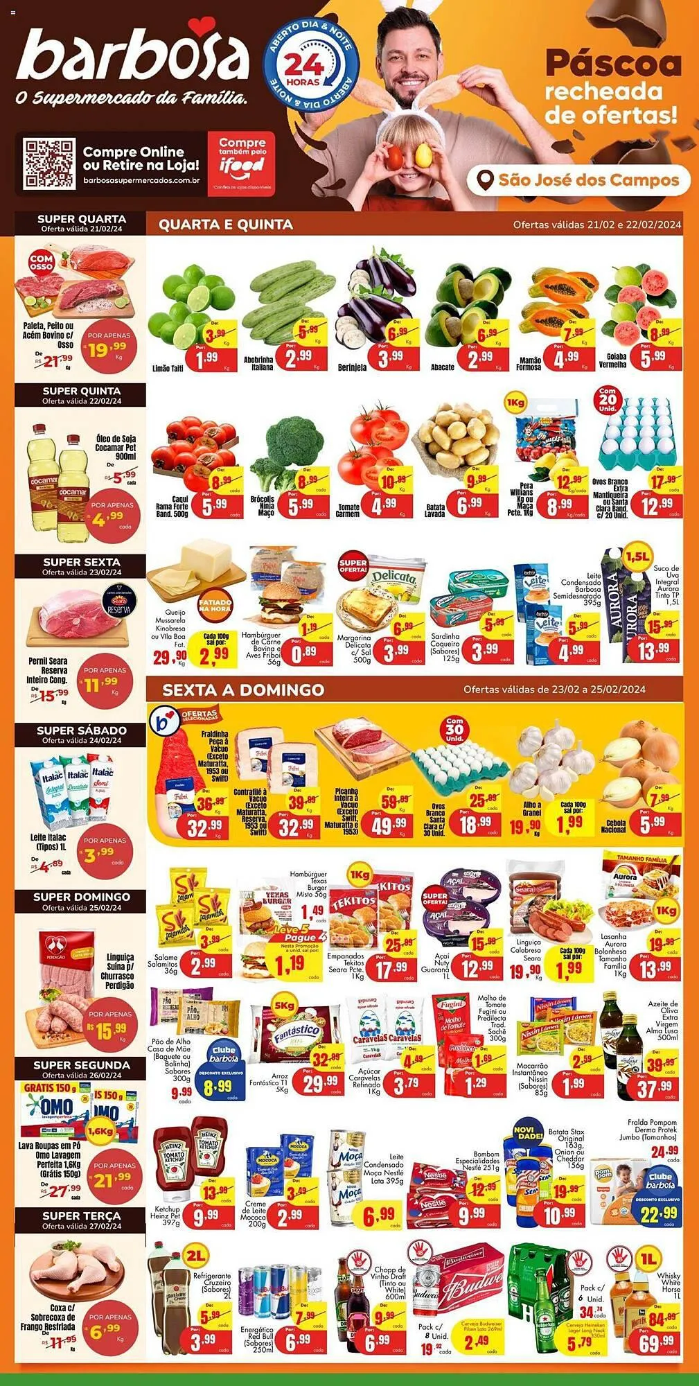 Encarte de Catálogo Barbosa Supermercados 21 de fevereiro até 27 de fevereiro 2024 - Pagina 1