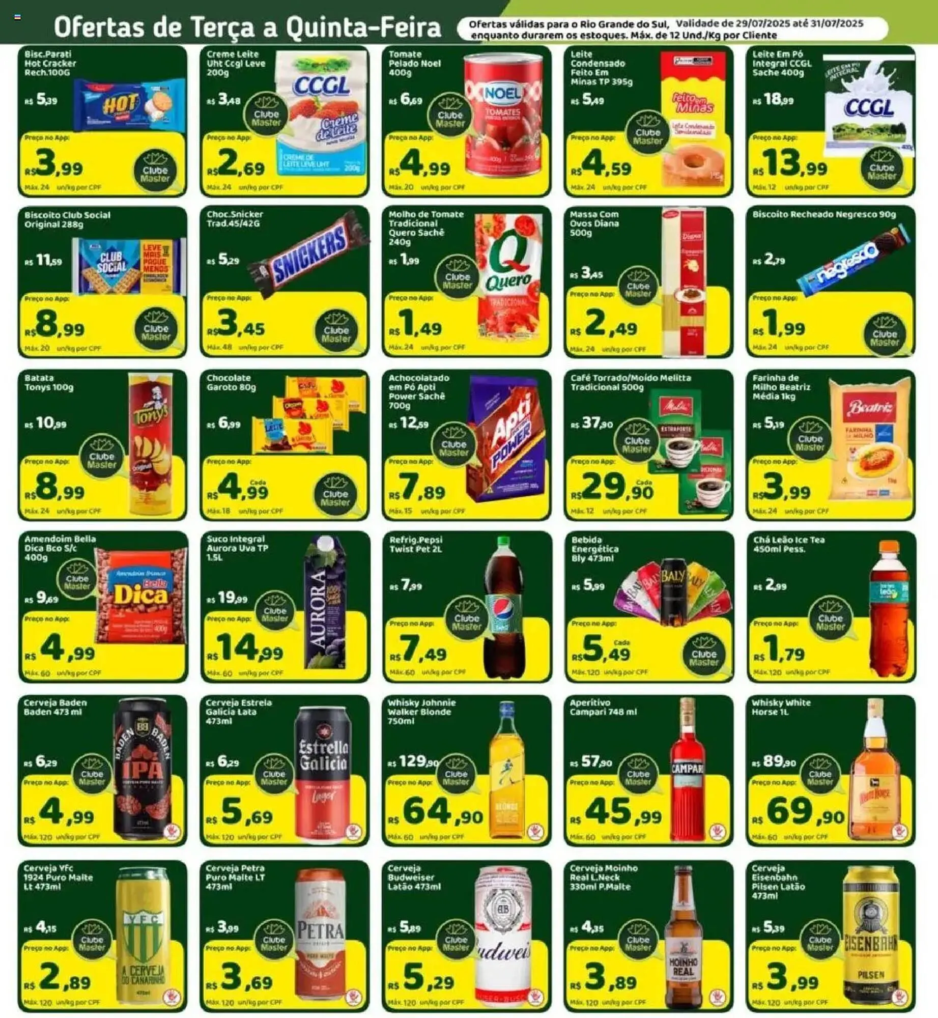 Encarte de Catálogo Master Supermercados 29 de julho até 31 de julho 2025 - Pagina 3