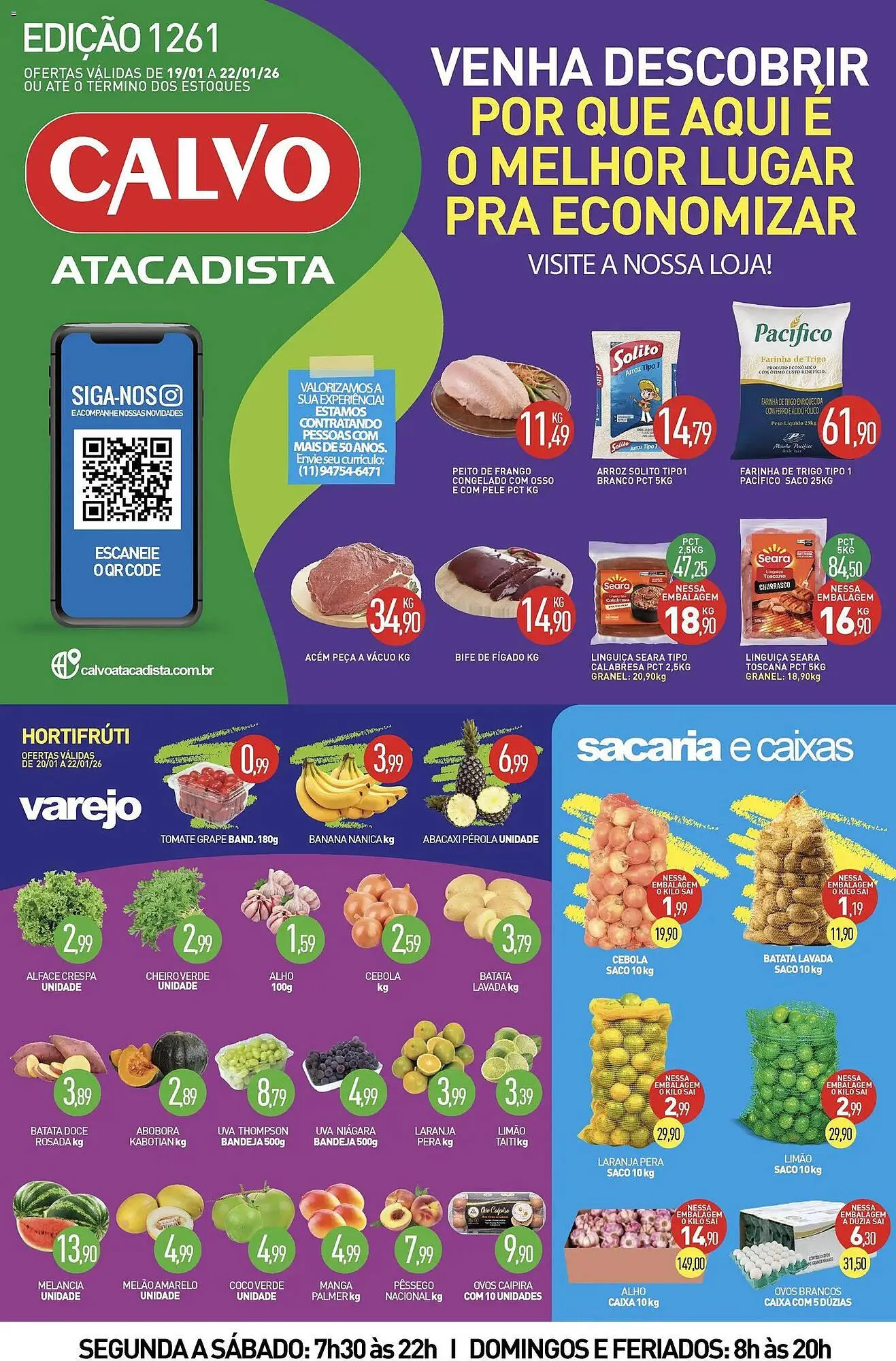 Encarte de Folheto Calvo Atacadista 19 de janeiro até 23 de janeiro 2026 - Pagina 1