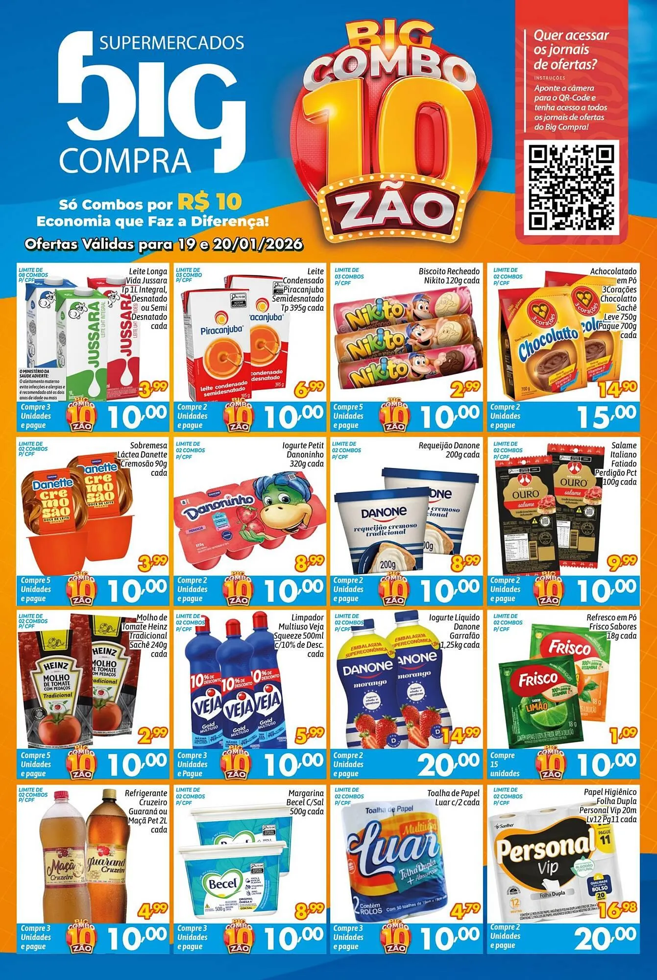 Encarte de Catálogo Supermercados Big Compra 19 de janeiro até 21 de janeiro 2026 - Pagina 1