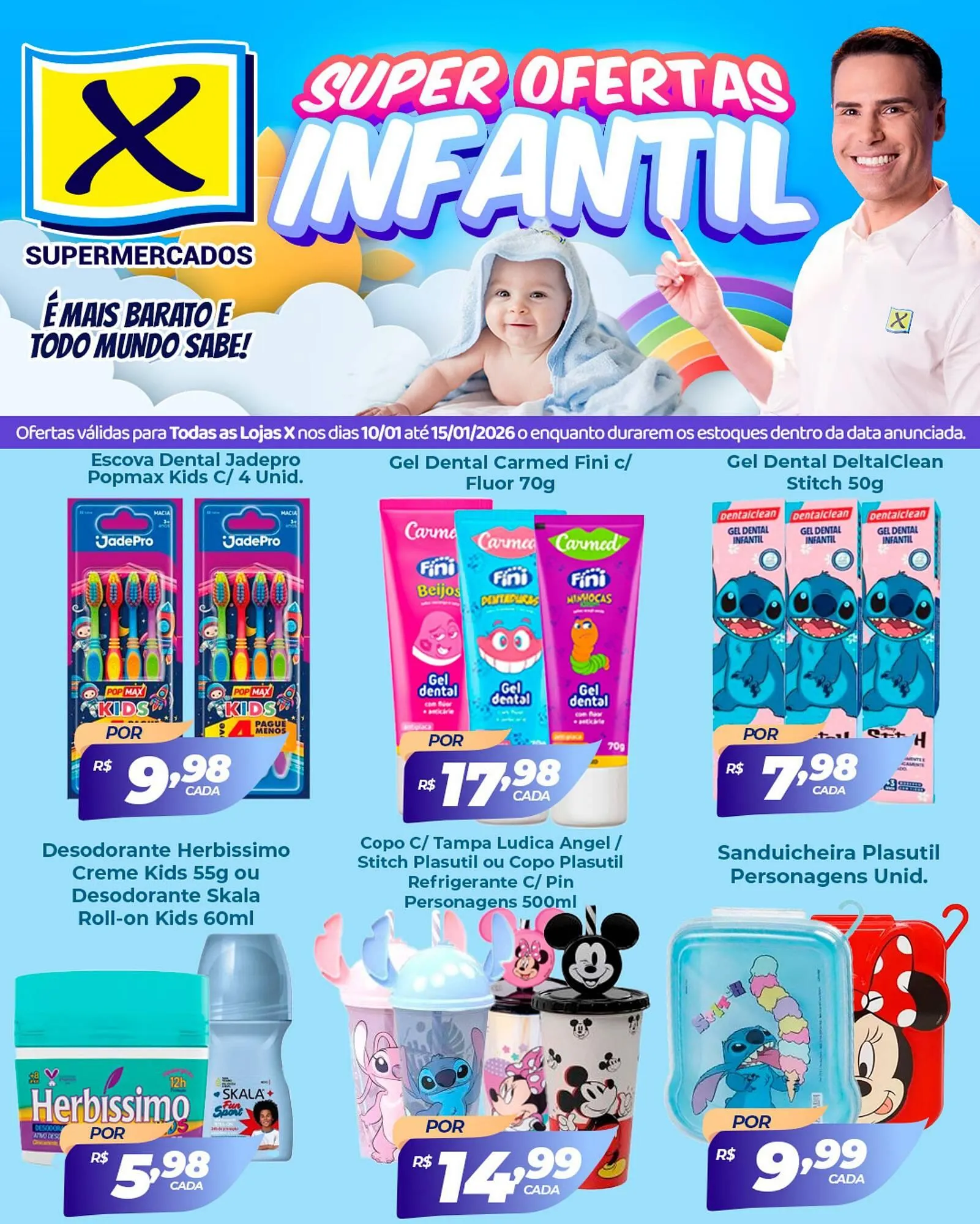 Encarte de Folheto X Supermercados 10 de janeiro até 15 de janeiro 2026 - Pagina 2