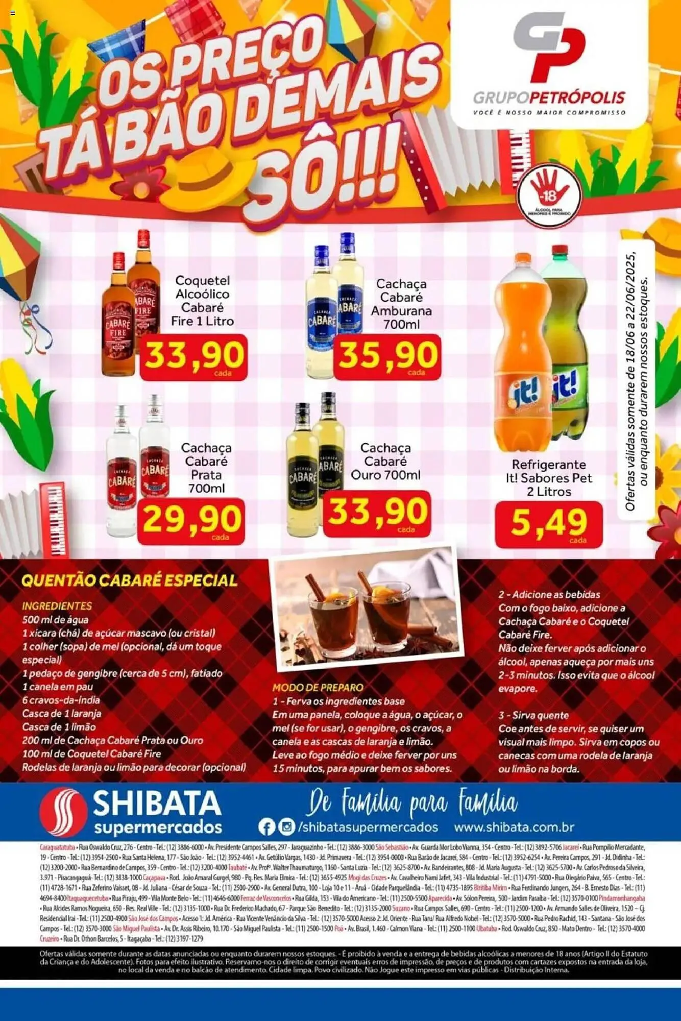 Encarte de Catálogo Shibata Supermercados 18 de junho até 22 de junho 2025 - Pagina 2
