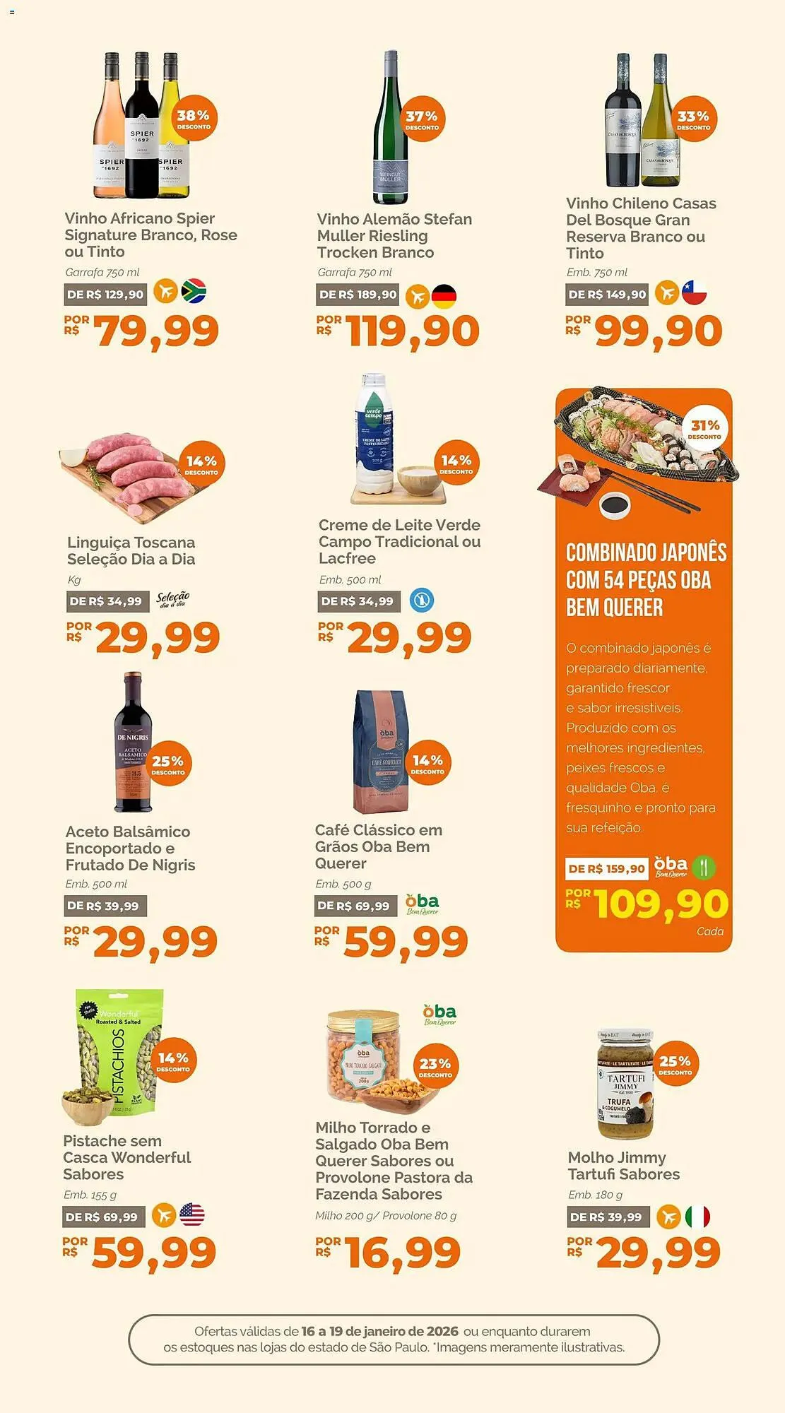 Encarte de Folheto Oba Hortifruti 16 de janeiro até 19 de janeiro 2026 - Pagina 6