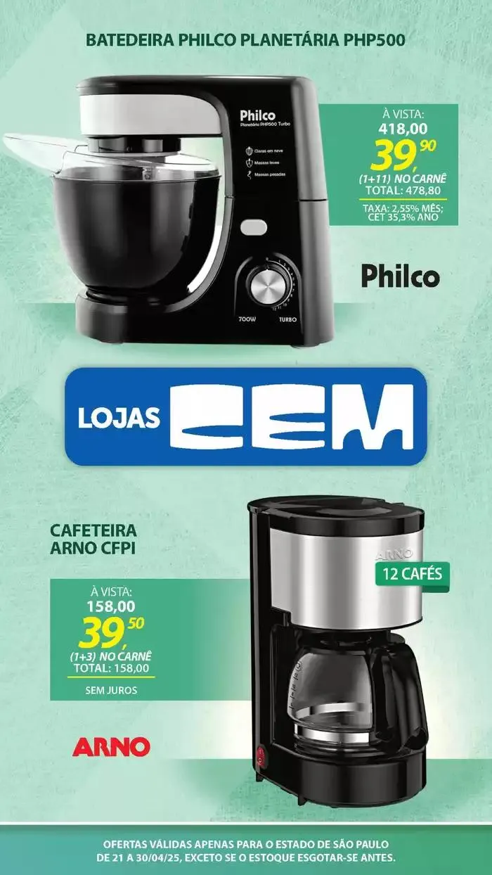 Encarte de Encarte Lojas Cem 18 de abril até 30 de abril 2025 - Pagina 69