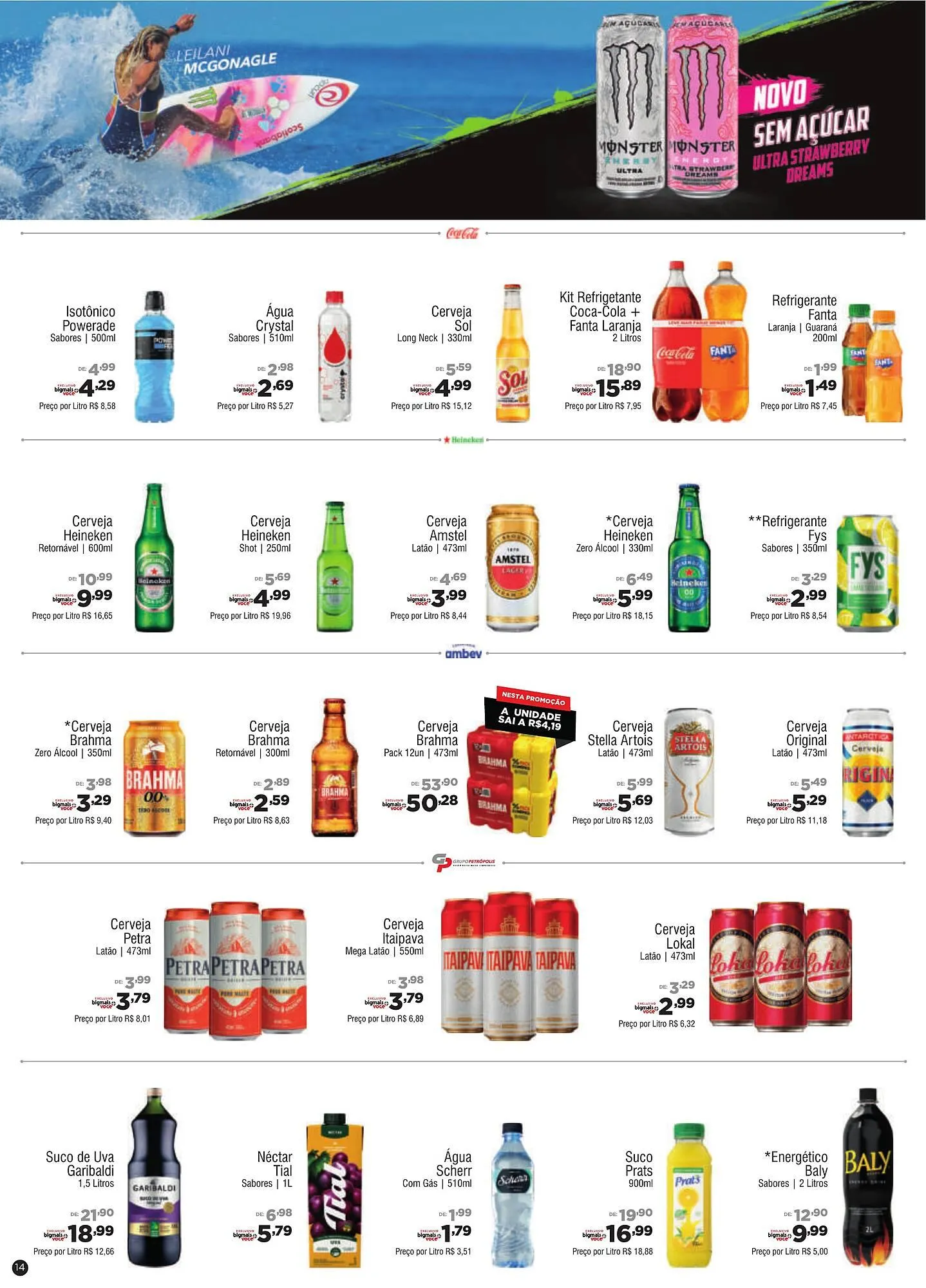 Encarte de Catálogo Big Mais Supermercados 18 de março até 7 de abril 2026 - Pagina 14