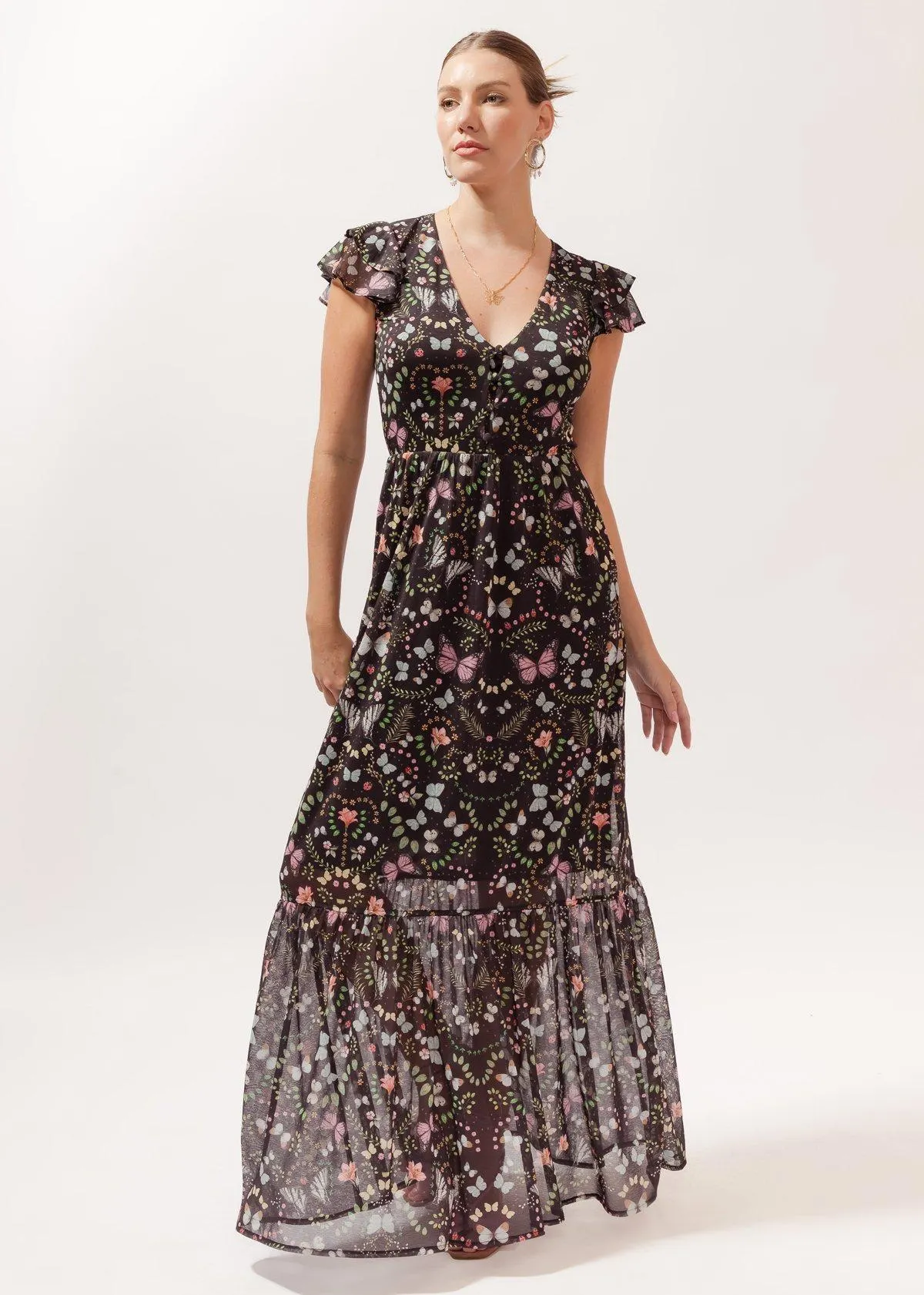 Vestido Longo Voo Noturno III