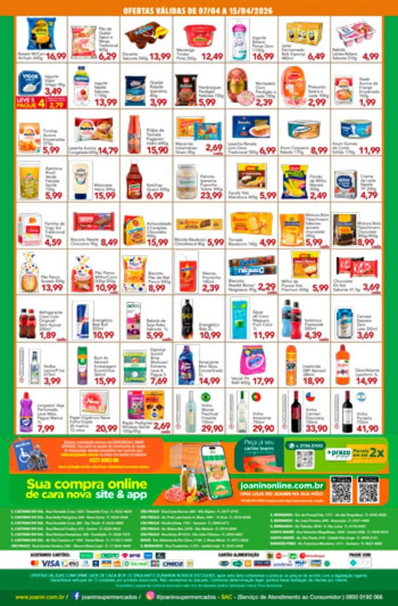 Encarte de Catálogo Supermercados Joanin 9 de abril até 15 de abril 2026 - Pagina 2