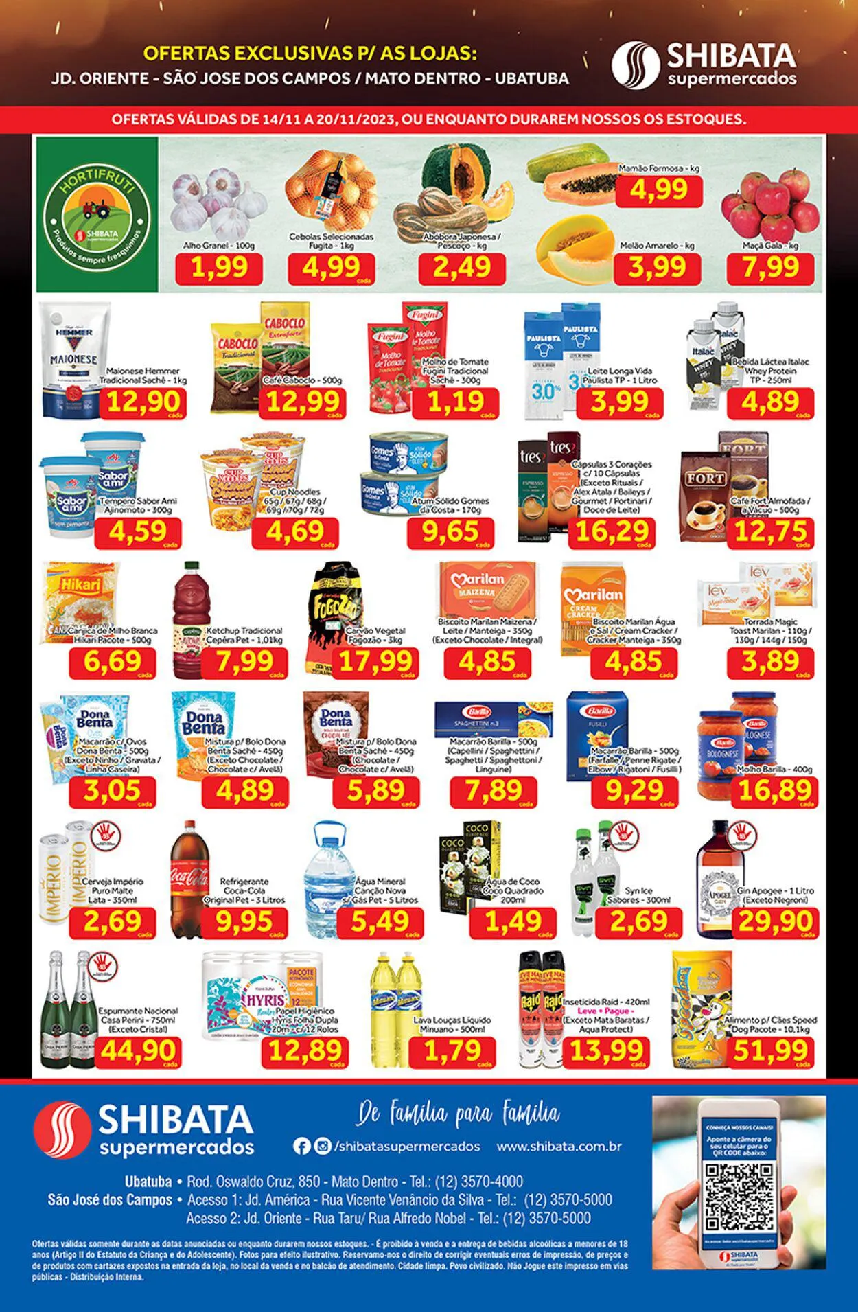 Encarte de Shibata Supermercados - SJC Oriente e Ubatuba 14 de novembro até 20 de novembro 2023 - Pagina 2