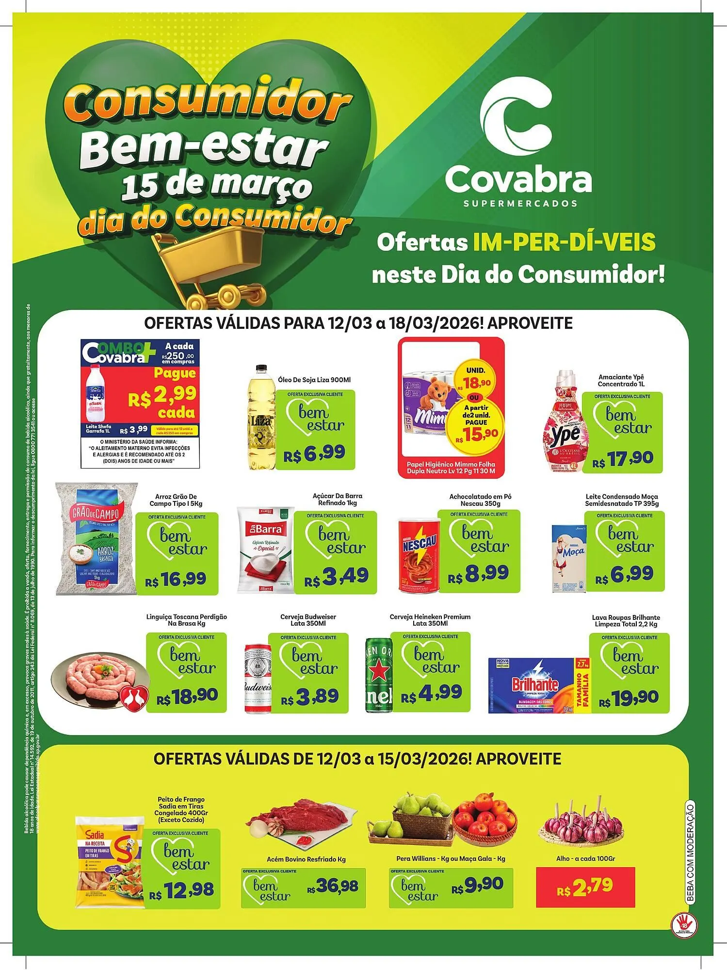 Encarte de Catálogo Covabra Supermercados 17 de março até 18 de março 2026 - Pagina 1