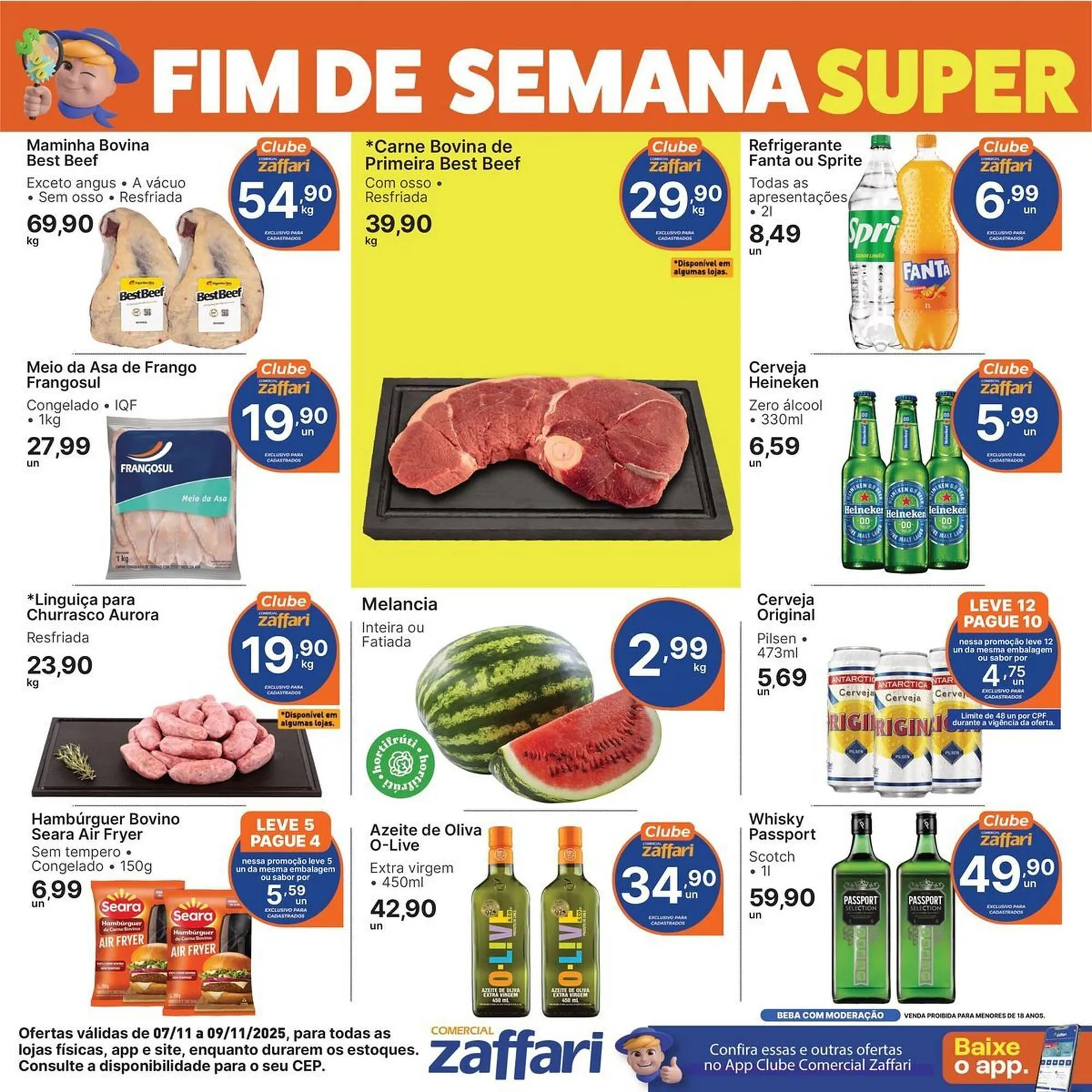 Encarte de Encarte Comercial Zaffari 7 de novembro até 9 de novembro 2025 - Pagina 1