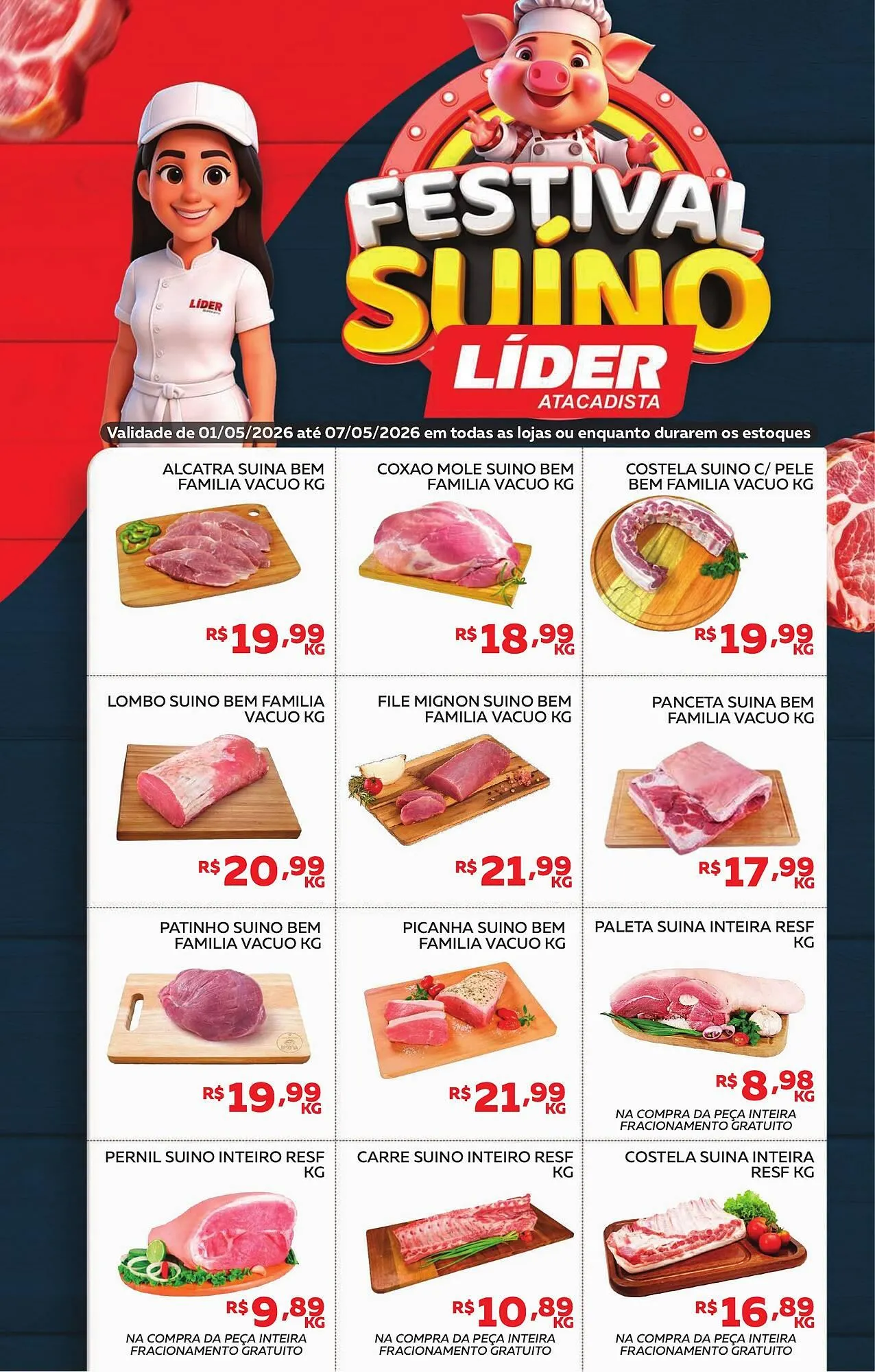 Encarte de Encarte Lider Atacadista 4 de maio até 7 de maio 2026 - Pagina 1