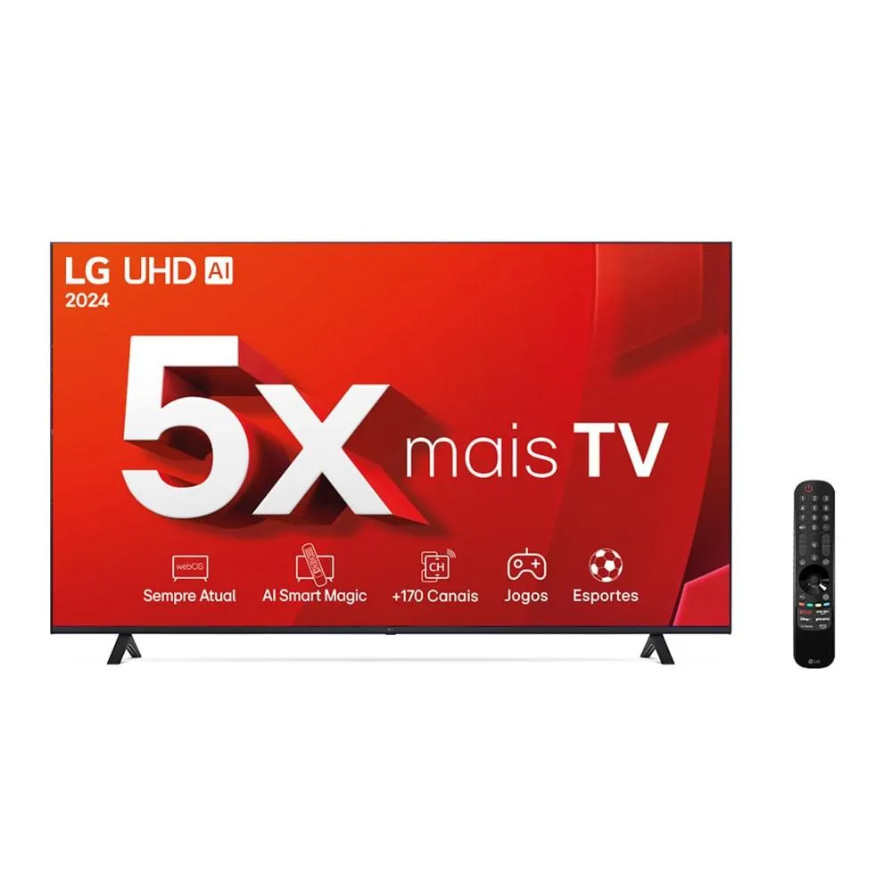 Smart Tv Ultra HD 4K 50" 50UT8050PSA LG Preta