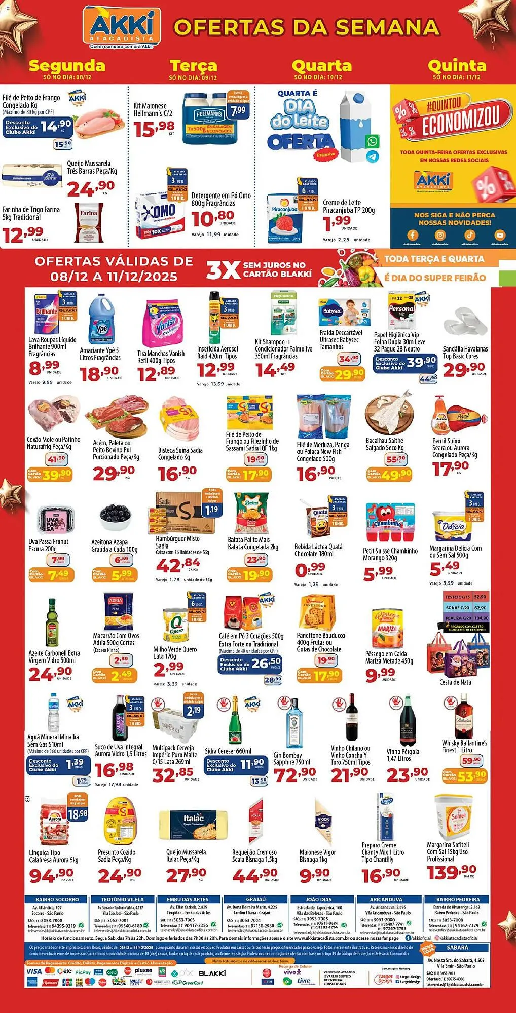 Encarte de Folheto Akki Atacadista 8 de dezembro até 12 de dezembro 2025 - Pagina 1