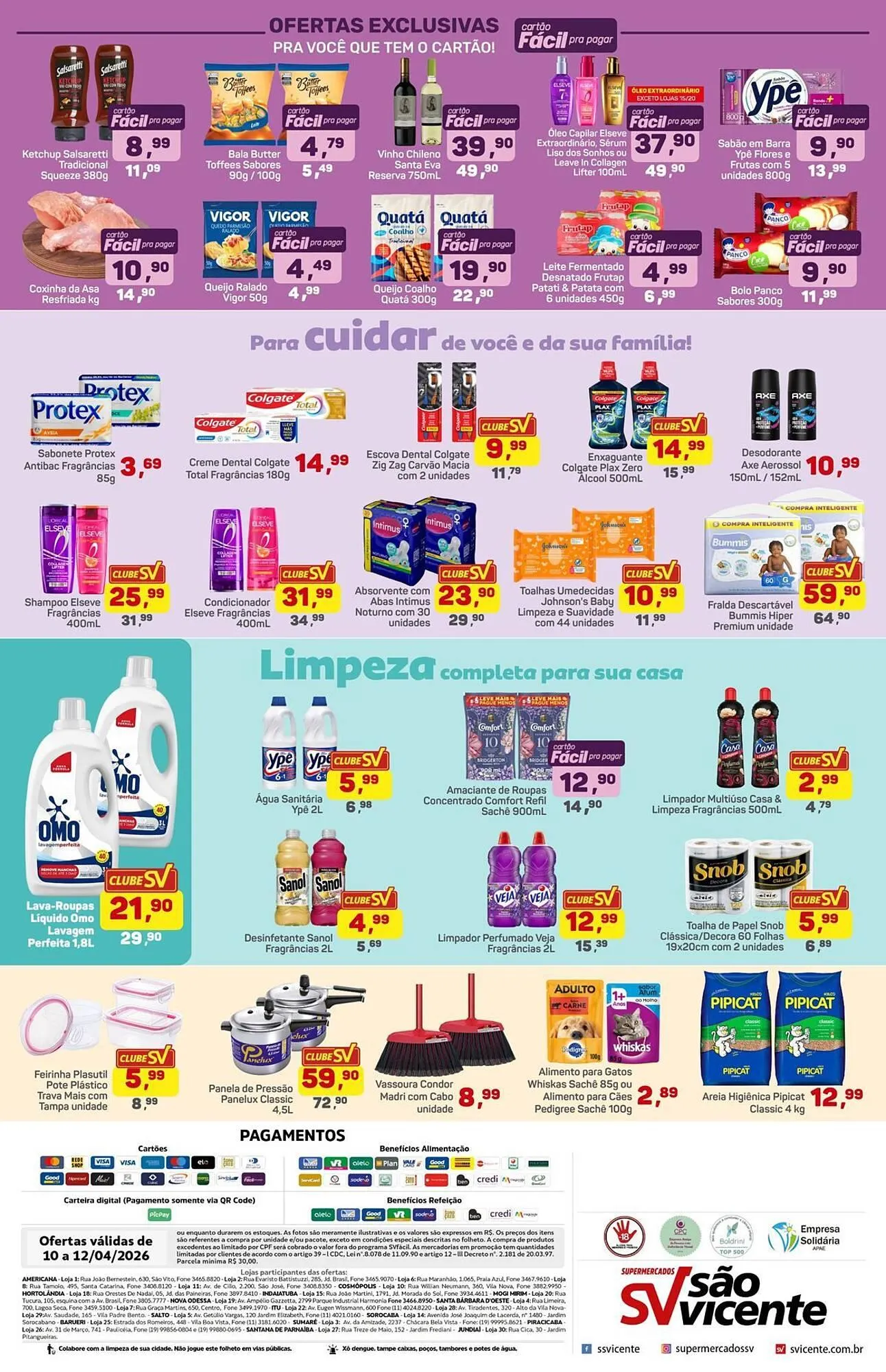 Encarte de Catálogo Supermercados São Vicente 10 de abril até 12 de abril 2026 - Pagina 4