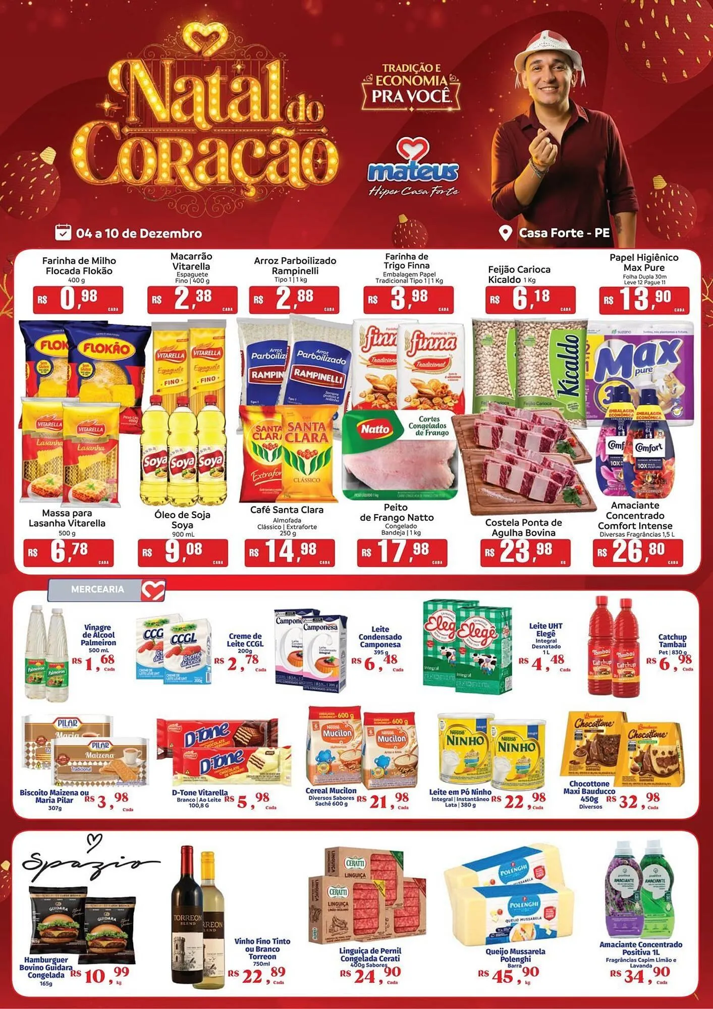 Encarte de Catálogo Supermercados Mateus 4 de dezembro até 10 de dezembro 2025 - Pagina 1