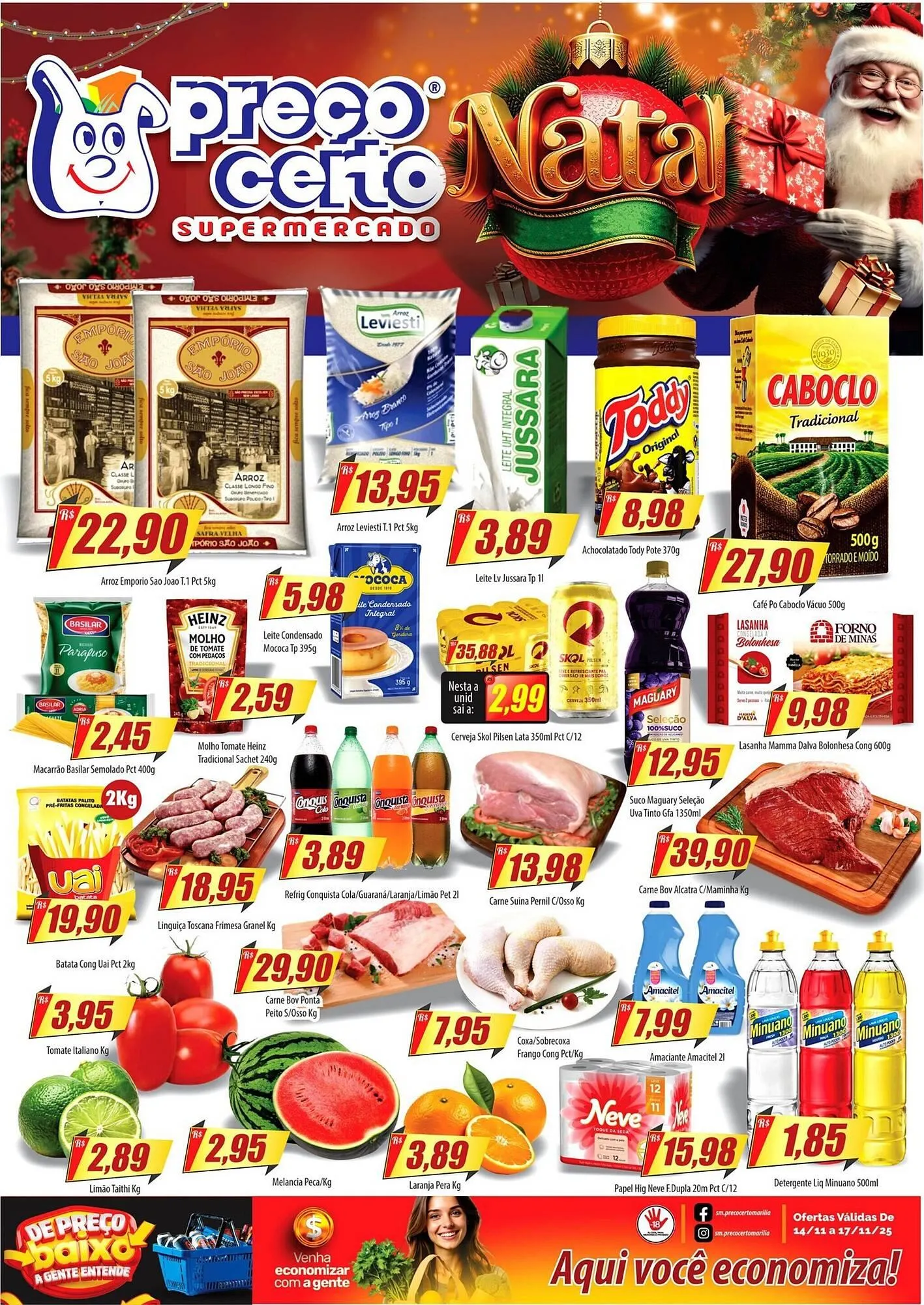 Encarte de Catálogo Preço Certo 14 de novembro até 17 de novembro 2025 - Pagina 1