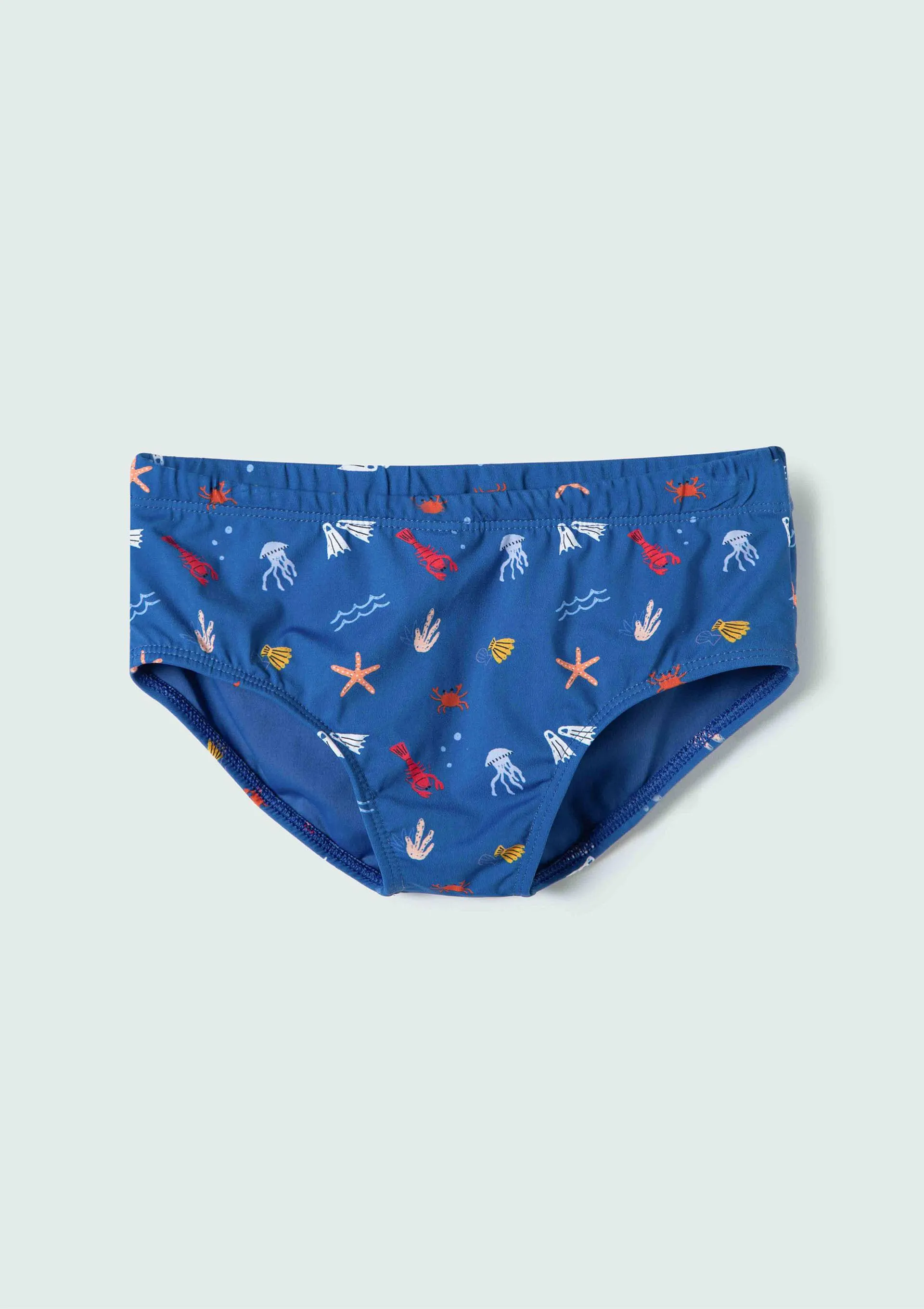 Sunga Infantil Slip Com Estampa Fábula - Azul