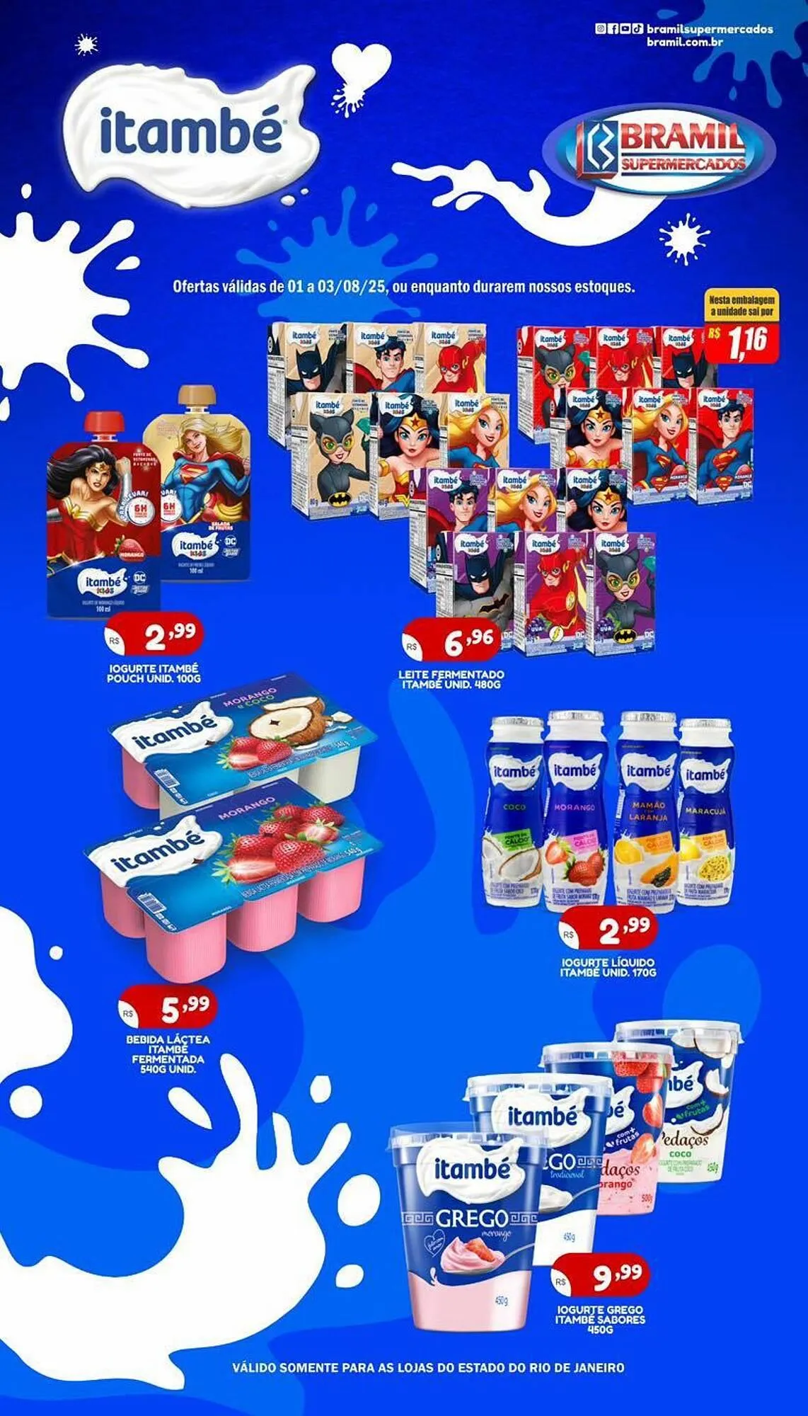 Encarte de Catálogo Bramil Supermercados 1 de agosto até 3 de agosto 2025 - Pagina 1