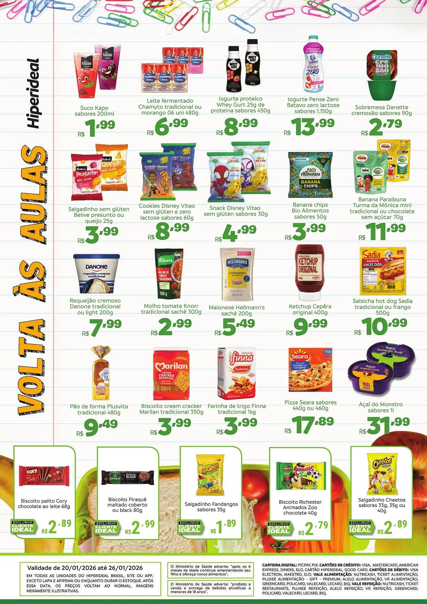 Encarte de Catálogo Hiperideal Supermercados 20 de janeiro até 26 de janeiro 2026 - Pagina 3