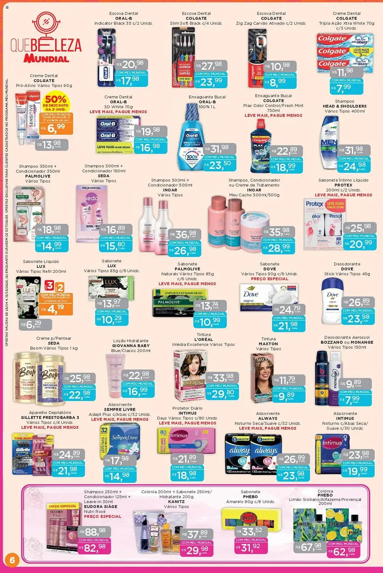 Encarte de Catálogo Supermercados Mundial 25 de abril até 15 de maio 2025 - Pagina 6