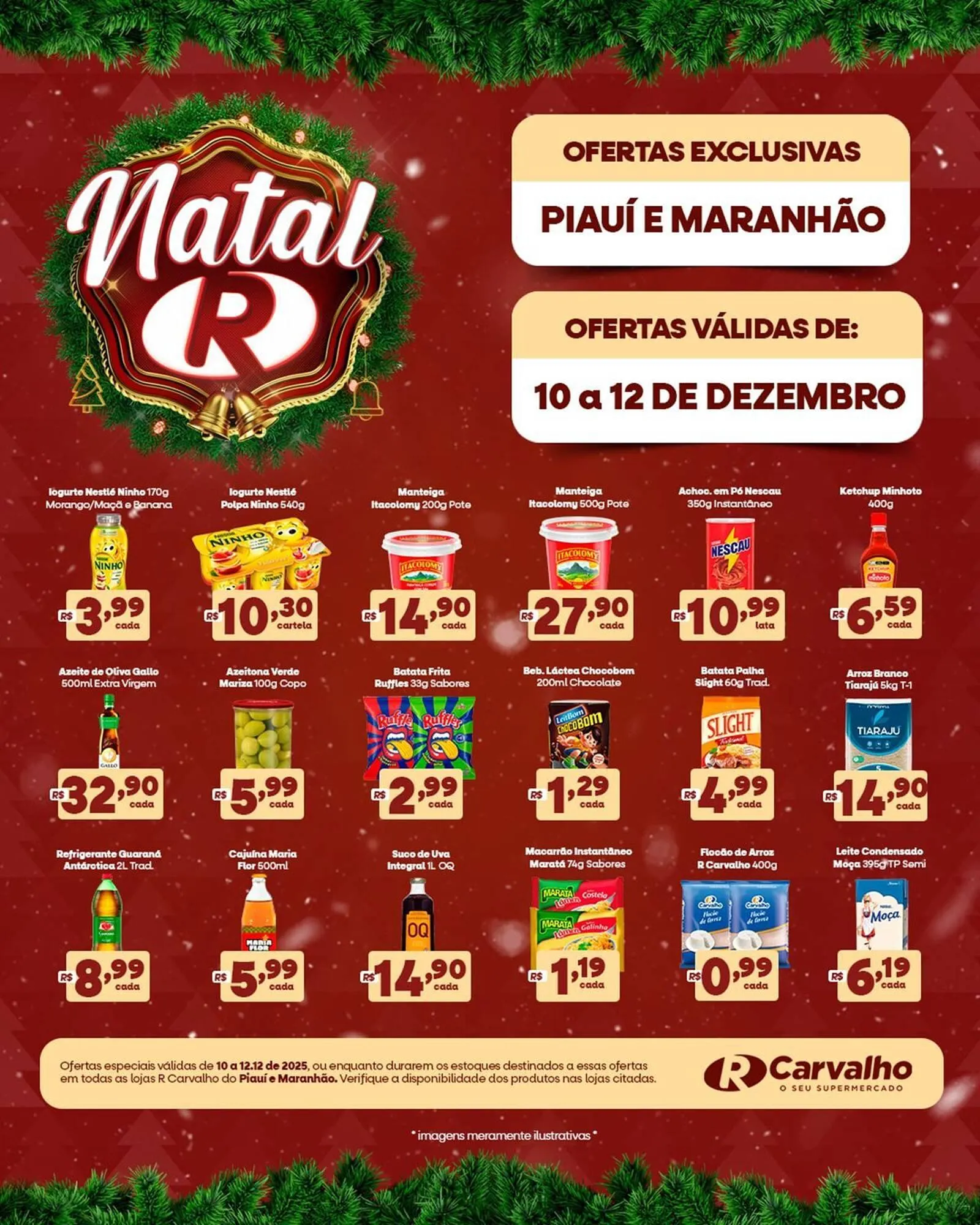 Encarte de Catálogo Carvalho Supermercado 10 de dezembro até 12 de dezembro 2025 - Pagina 1