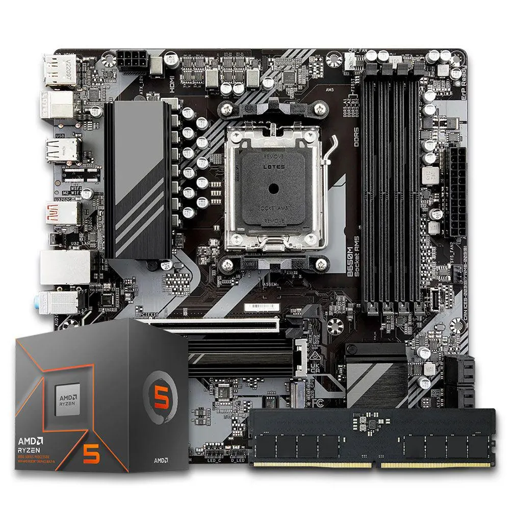 Pichau Kit upgrade, AMD Ryzen 7 8700G, B650M DDR5, 16GB DDR5