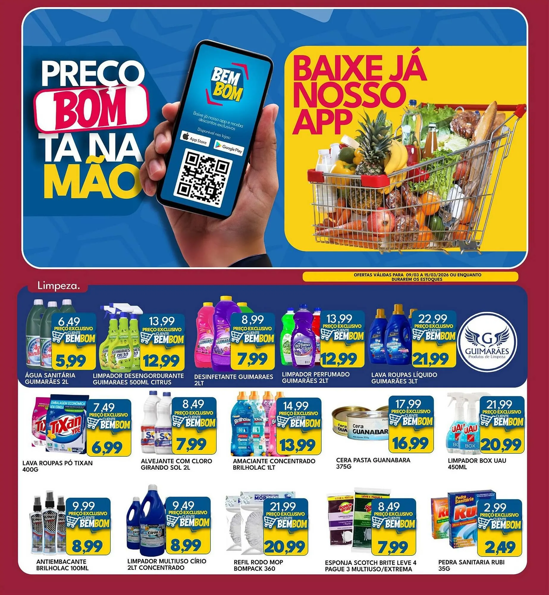 Encarte de Catálogo Rancho Bom Supermercados 9 de março até 15 de março 2026 - Pagina 3