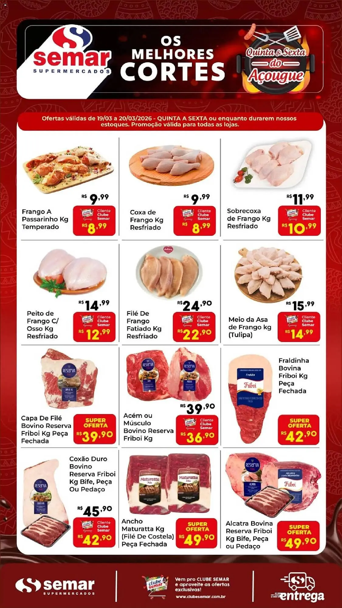 Encarte de Folheto Semar Supermercado 19 de março até 20 de março 2026 - Pagina 1