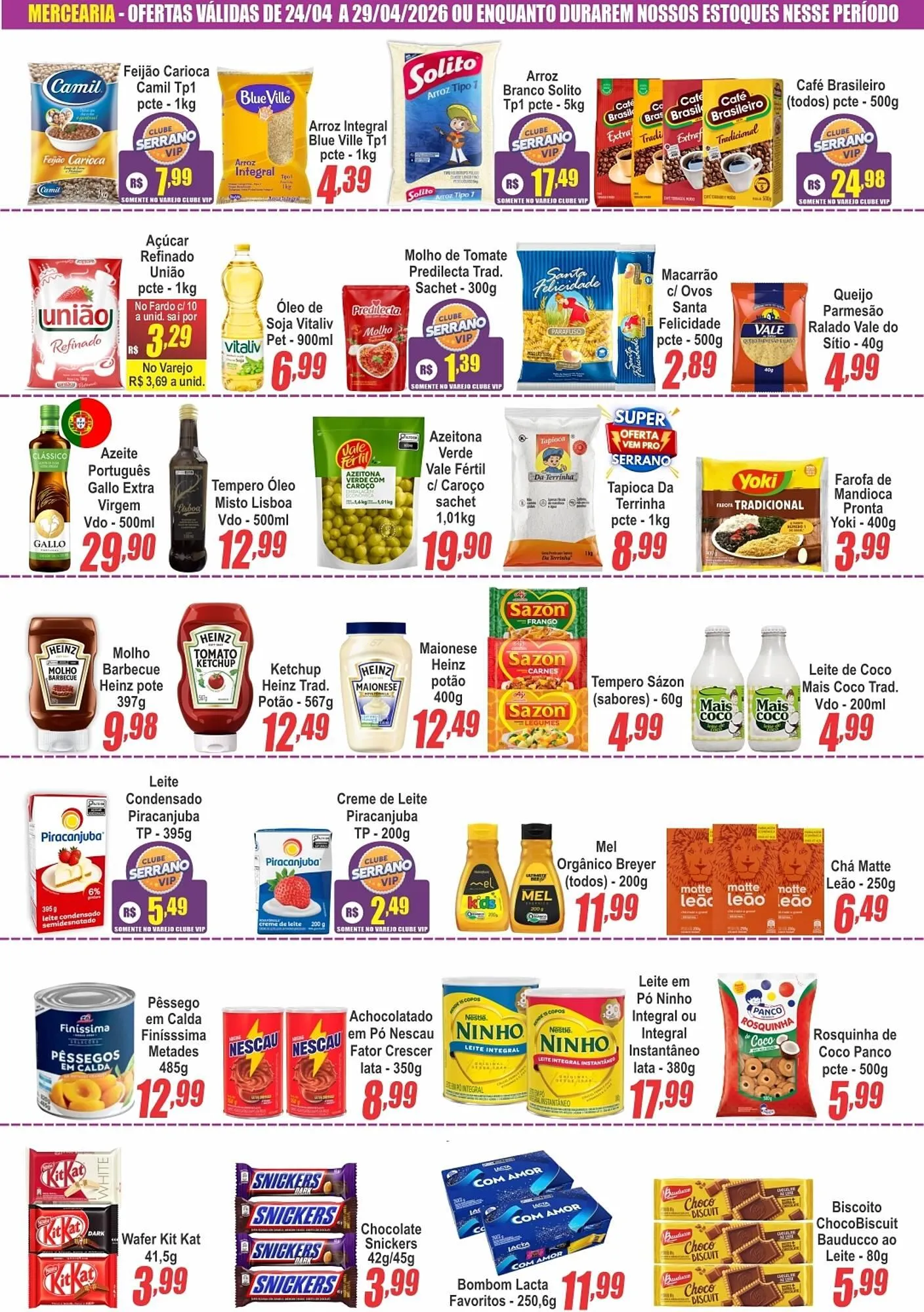 Encarte de Catálogo Serrano Supermercado 22 de abril até 29 de abril 2026 - Pagina 4