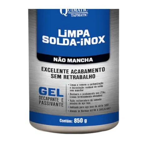 Limpa Solda Gel Decapante para Aço Inox 850g LS1 TAPMATIC