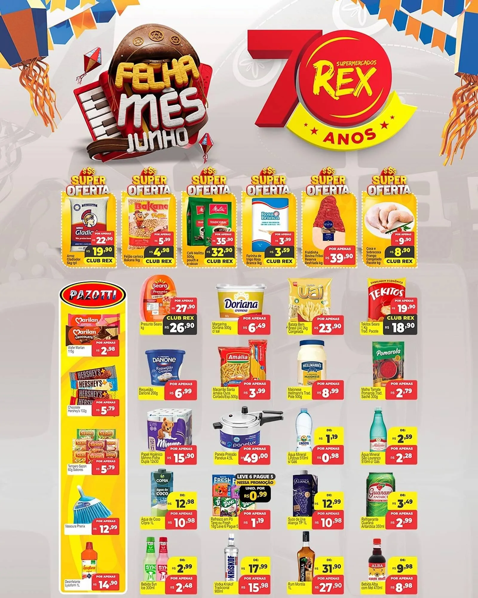 Encarte de Catálogo Supermercados Rex 26 de junho até 2 de julho 2025 - Pagina 1