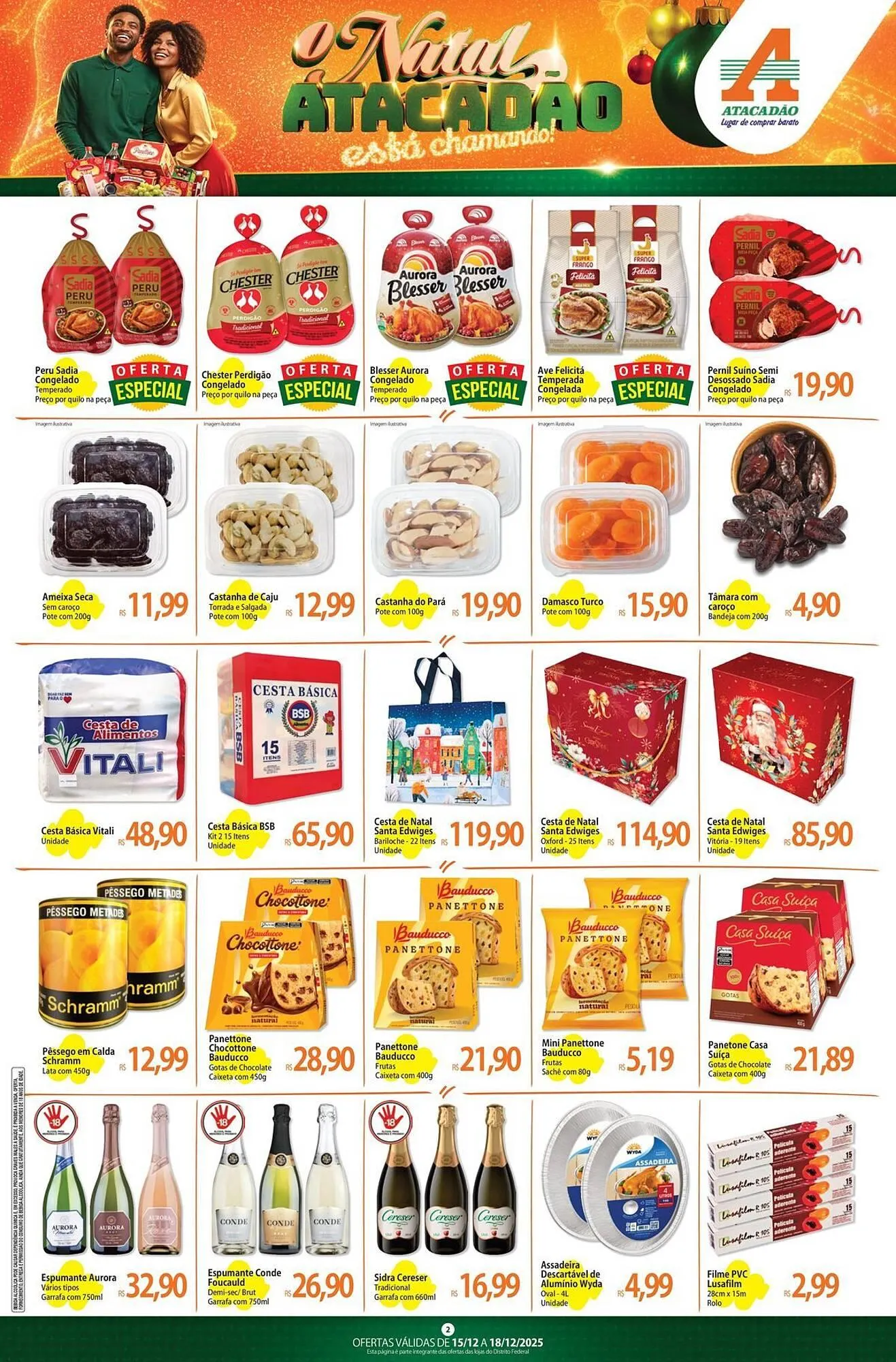 Encarte de Folheto Atacadão 16 de dezembro até 18 de dezembro 2025 - Pagina 2