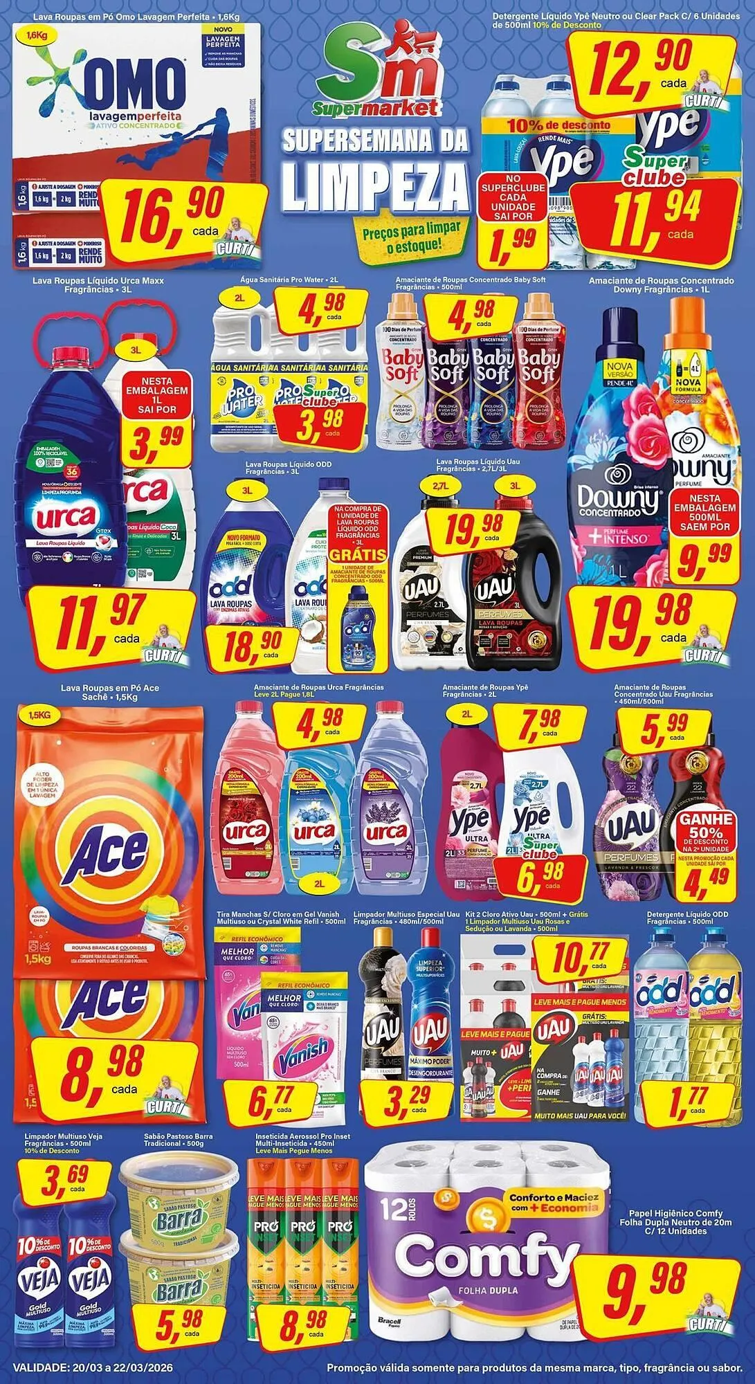 Encarte de Encarte Rede Supermarket 20 de março até 22 de março 2026 - Pagina 1