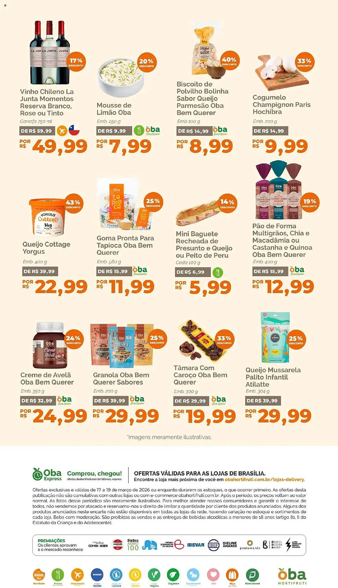 Encarte de Folheto Oba Hortifruti 17 de março até 20 de março 2026 - Pagina 7