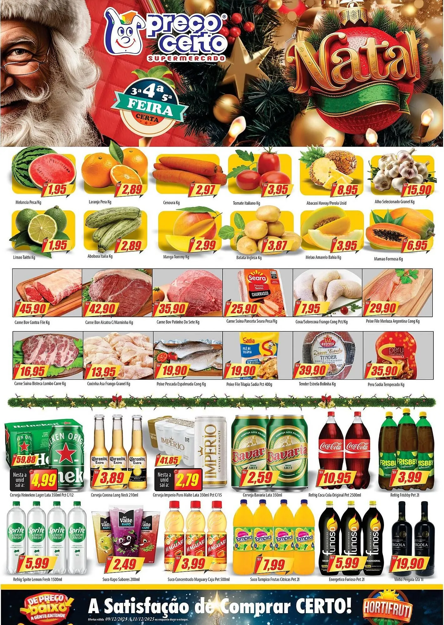 Encarte de Catálogo Preço Certo 9 de dezembro até 11 de dezembro 2025 - Pagina 1