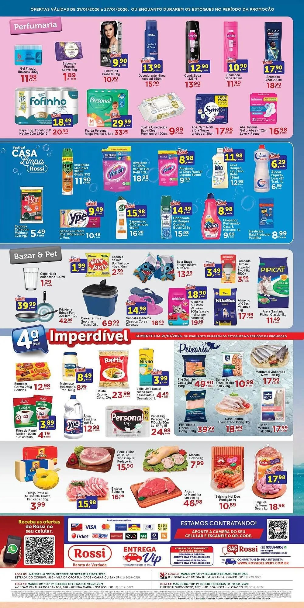 Encarte de Folheto Rossi Supermercado 22 de janeiro até 27 de janeiro 2026 - Pagina 4