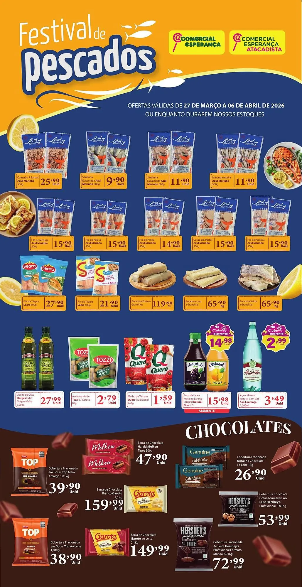 Encarte de Folheto Comercial Esperança 27 de março até 6 de abril 2026 - Pagina 1