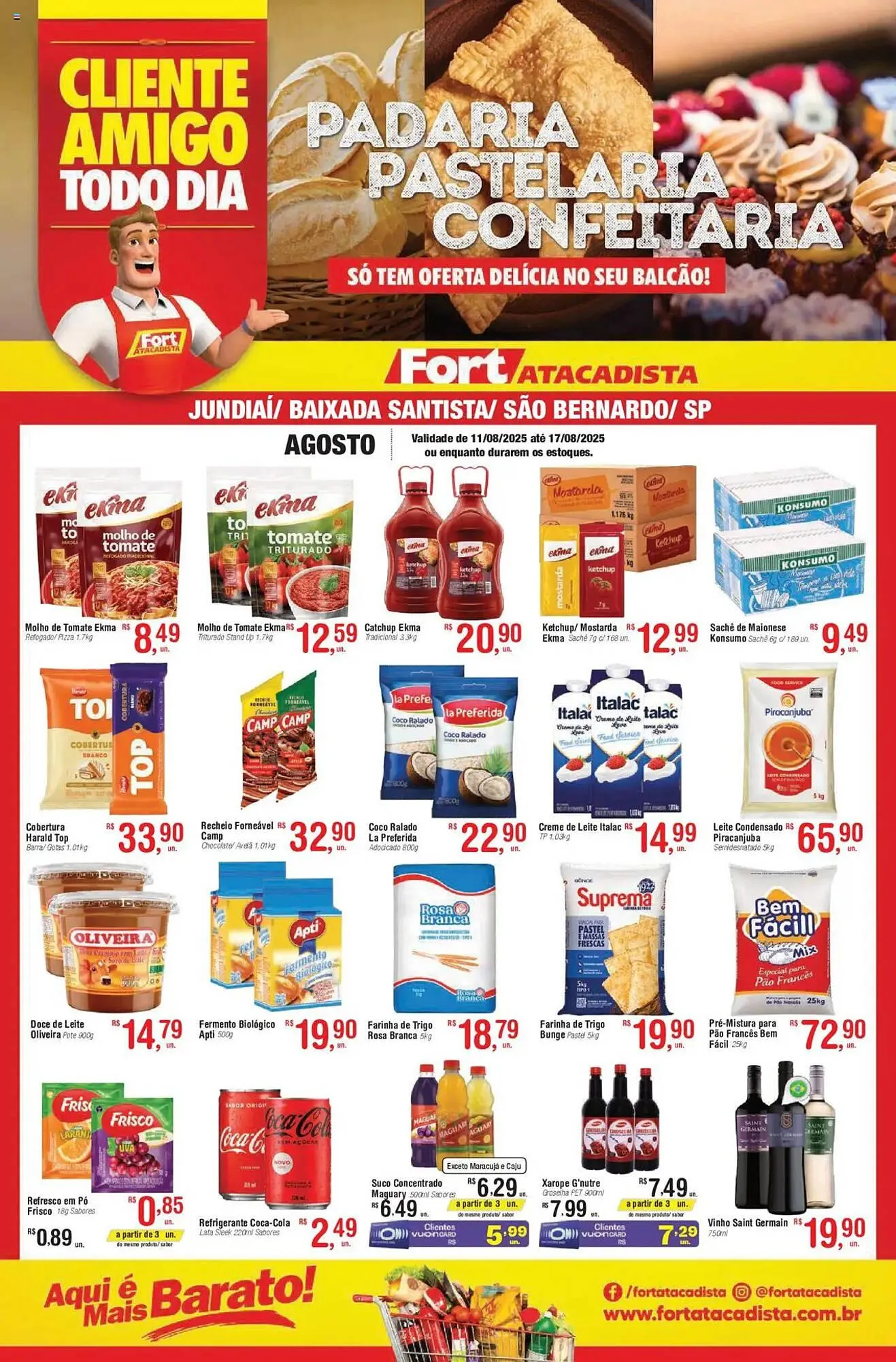Encarte de Catálogo Fort Atacadista 11 de agosto até 17 de agosto 2025 - Pagina 1