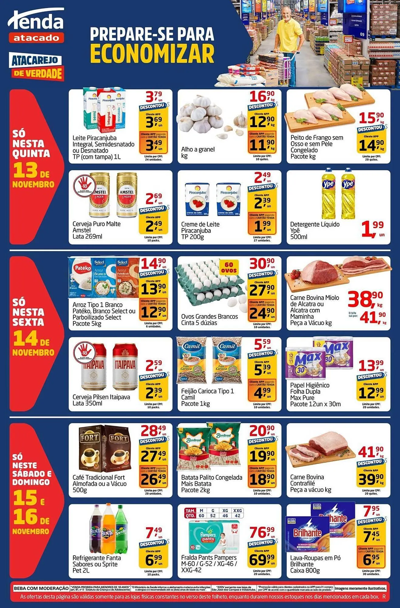 Encarte de Folheto Tenda Atacado 13 de novembro até 16 de novembro 2025 - Pagina 1