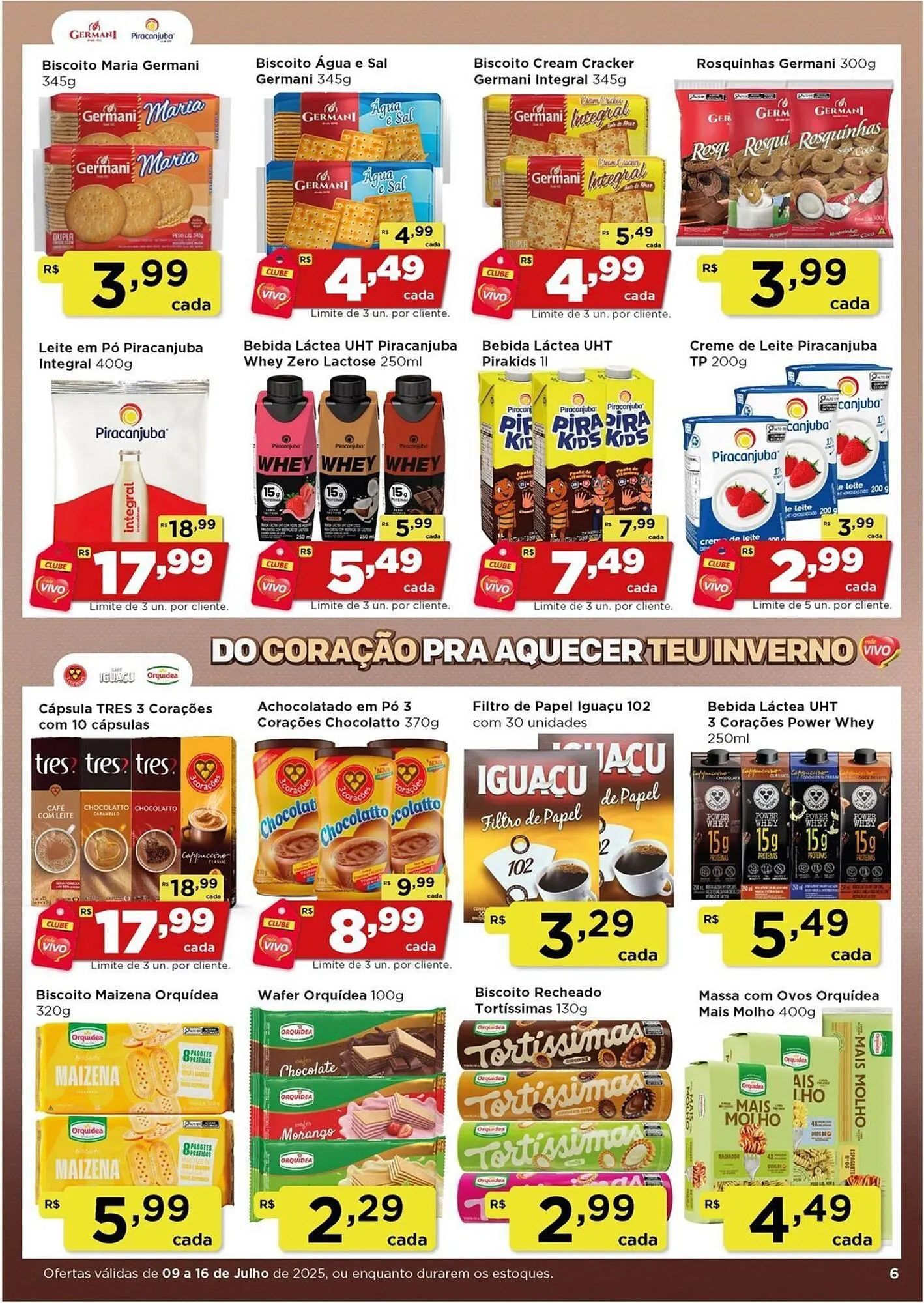 Encarte de Catálogo Rede Vivo 9 de julho até 16 de julho 2025 - Pagina 1