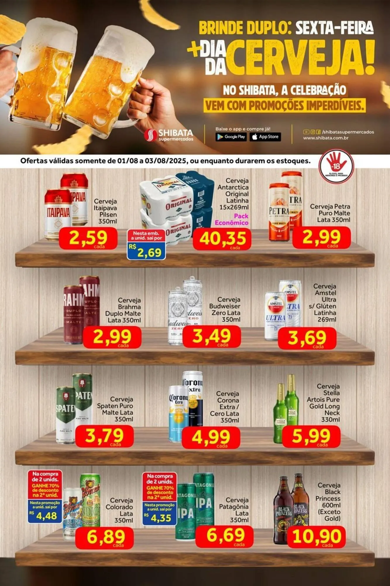Encarte de Catálogo Shibata Supermercados 1 de agosto até 3 de agosto 2025 - Pagina 1